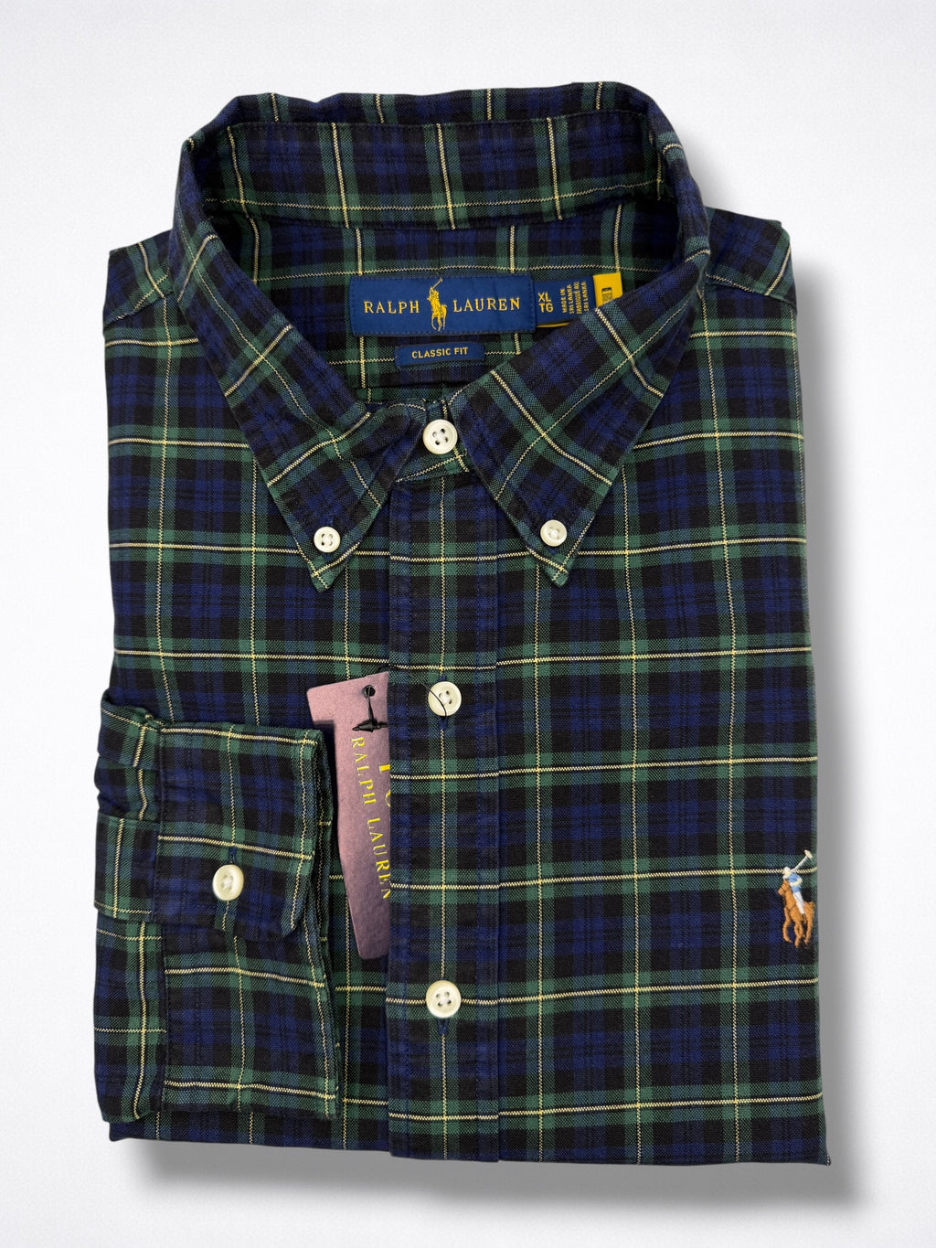 Camisa Polo Ralph Lauren Classic Fit manga larga talla XL
