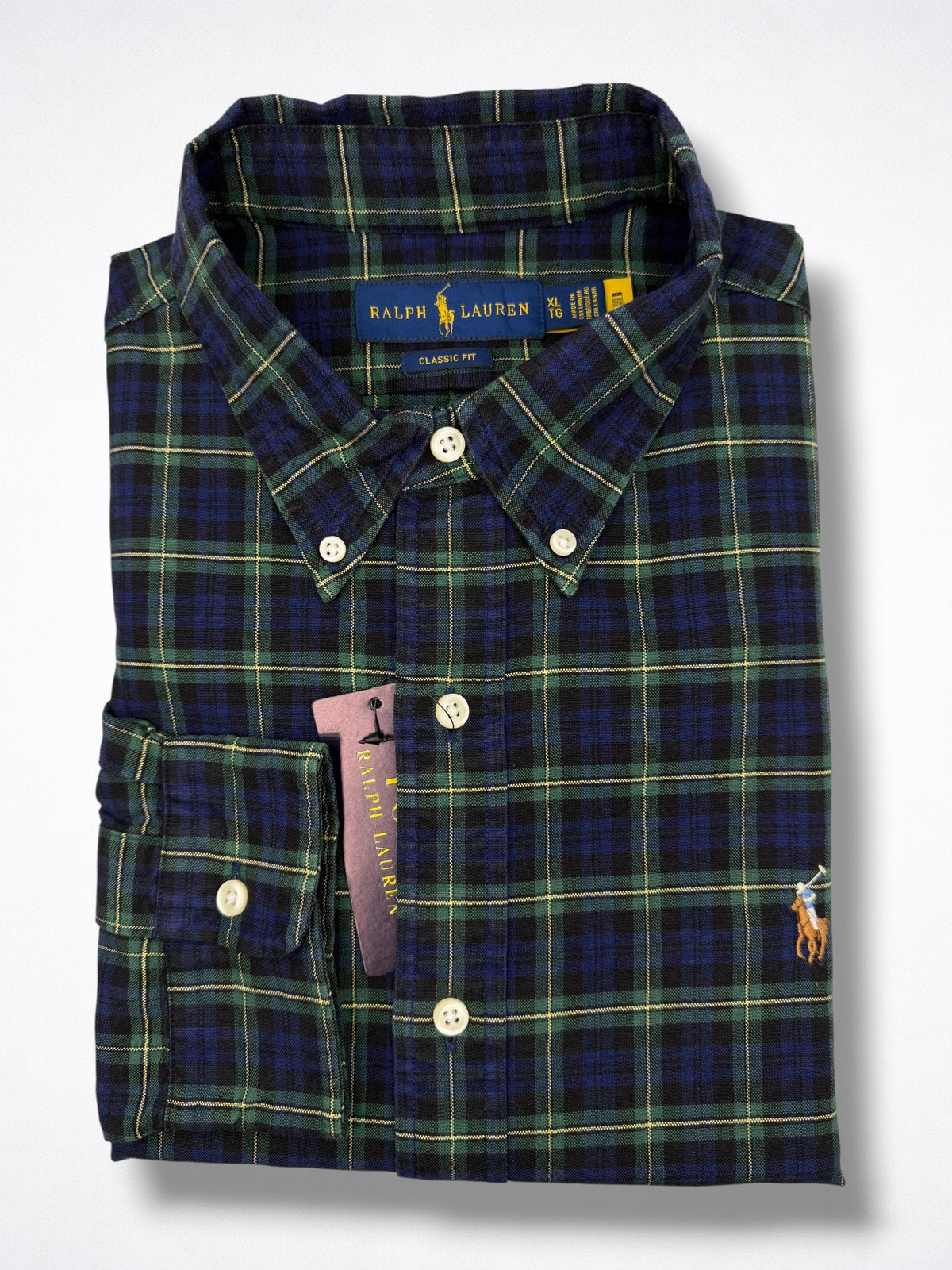 Camisa Polo Ralph Lauren Classic Fit manga larga talla XL