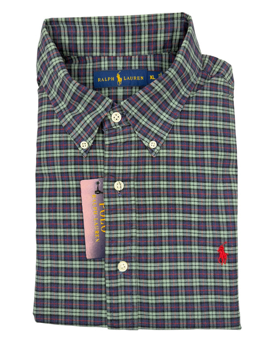 Camisa Polo Ralph Lauren Classic Fit Manga Larga Talla XL