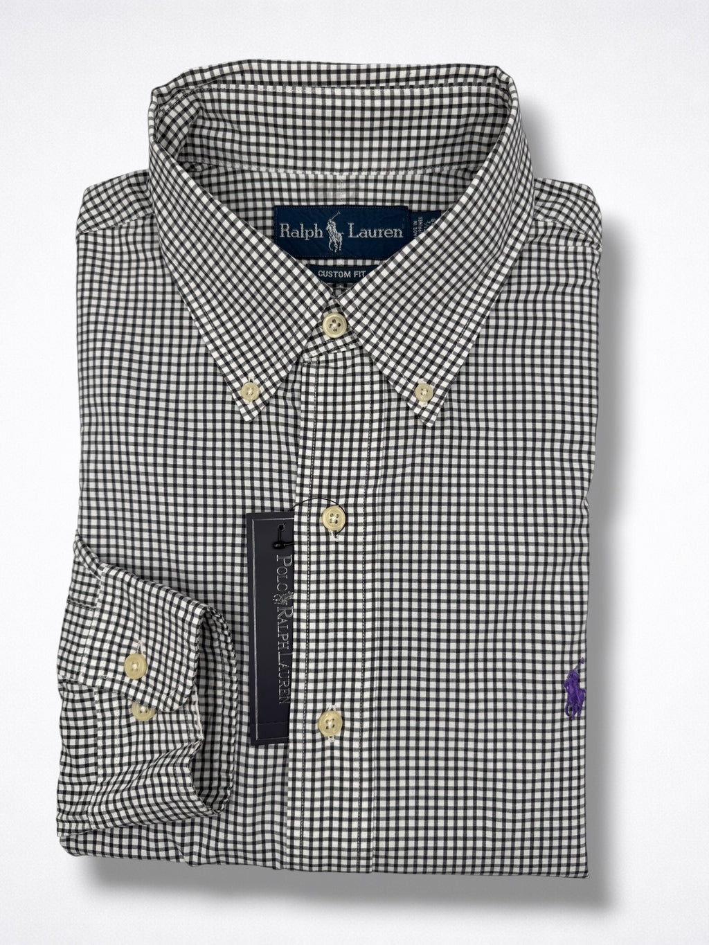 Camisa Polo Ralph Lauren Custom Fit Manga Larga Talla L