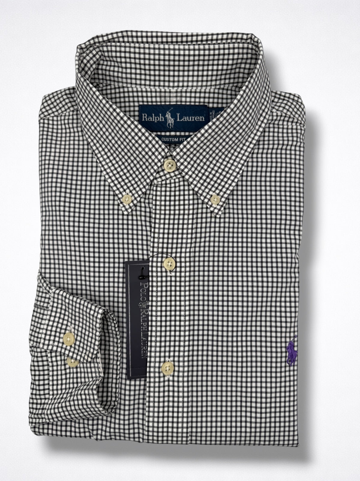 Camisa Polo Ralph Lauren Custom Fit Manga Larga Talla L