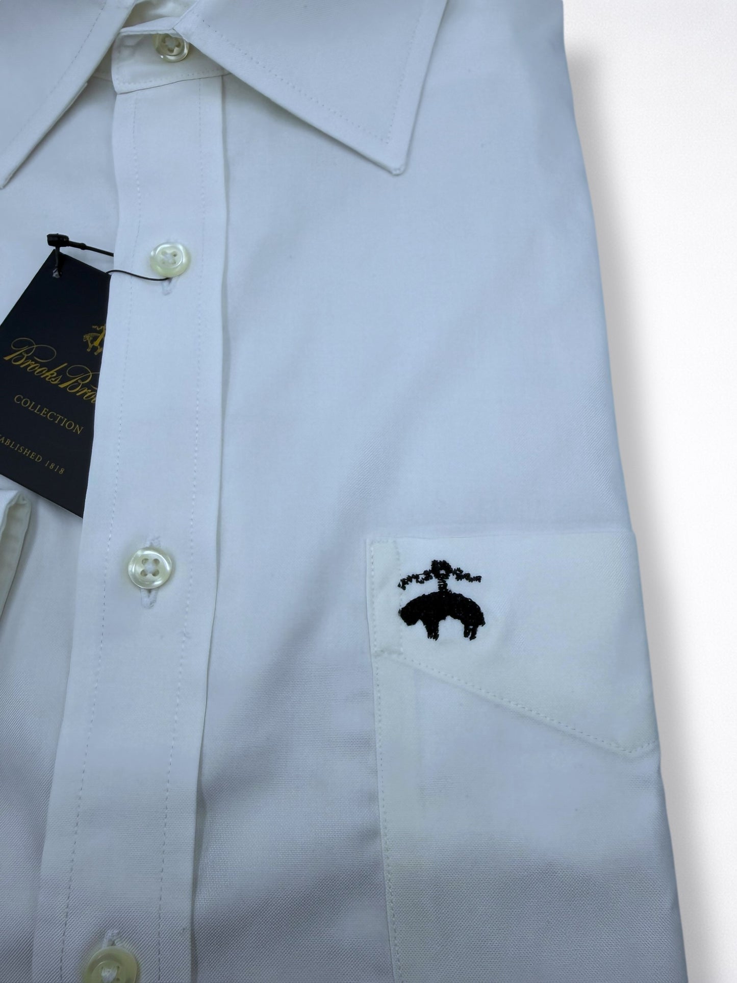 Camisa Brooks Brothers Classic Fit Manga Larga Talla S