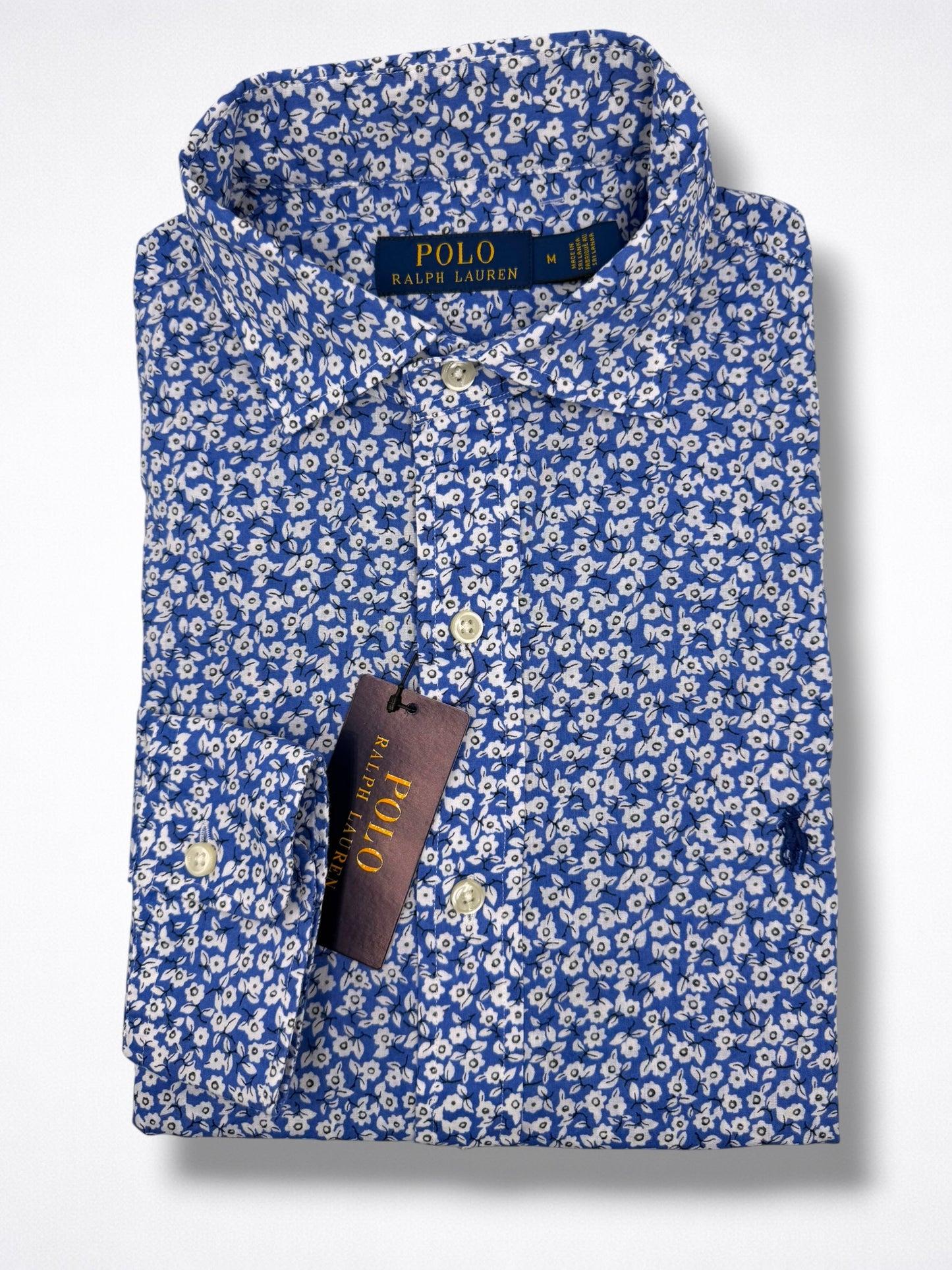 Camisa Polo Ralph Lauren Classic Fit Manga Larga Talla M