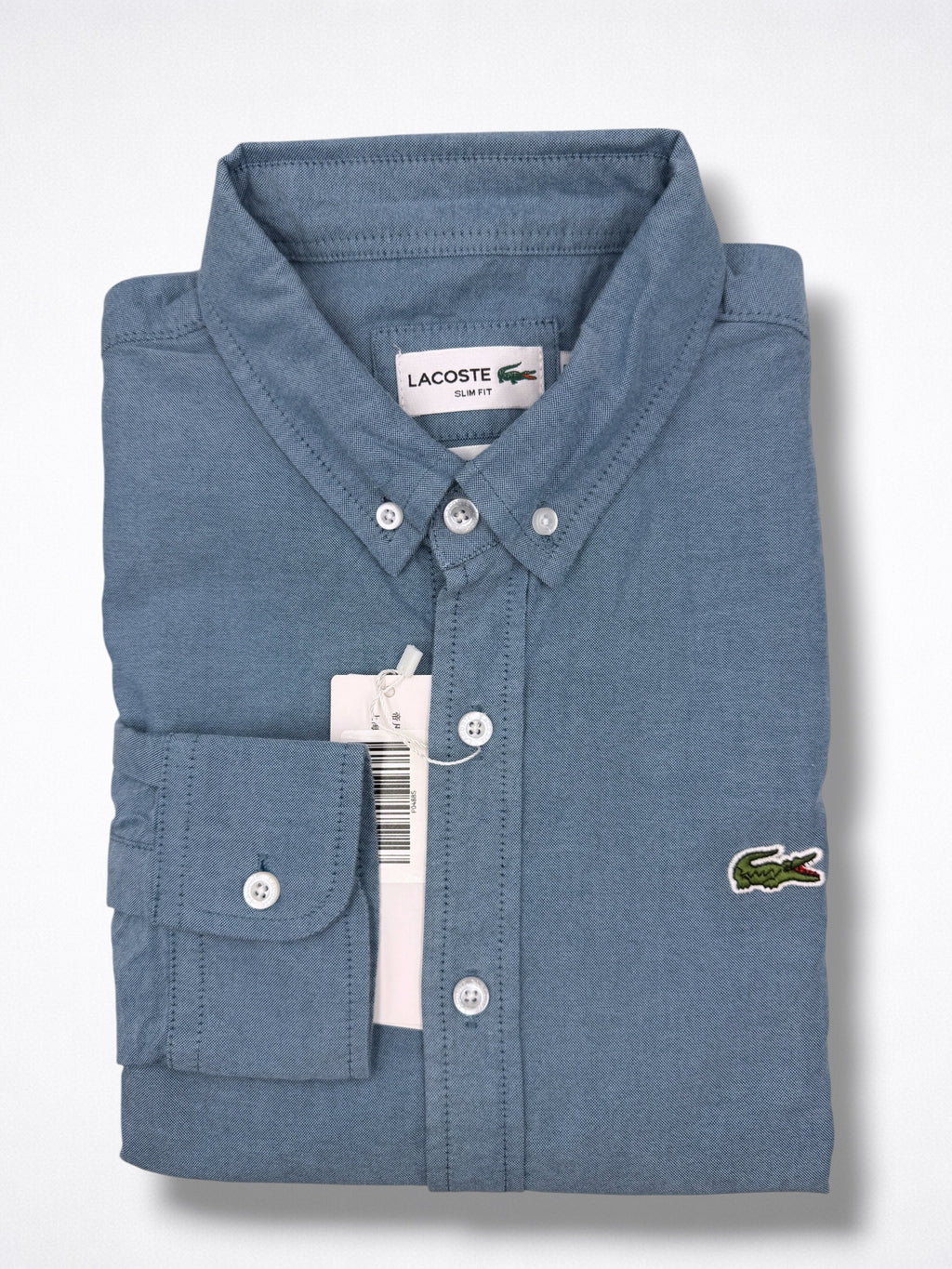 Camisa Lacoste Classic Fit manga larga talla M slim fit sirve para talla S