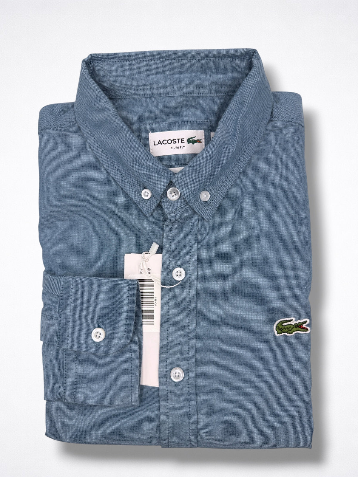 Camisa Lacoste Classic Fit manga larga talla M slim fit sirve para talla S
