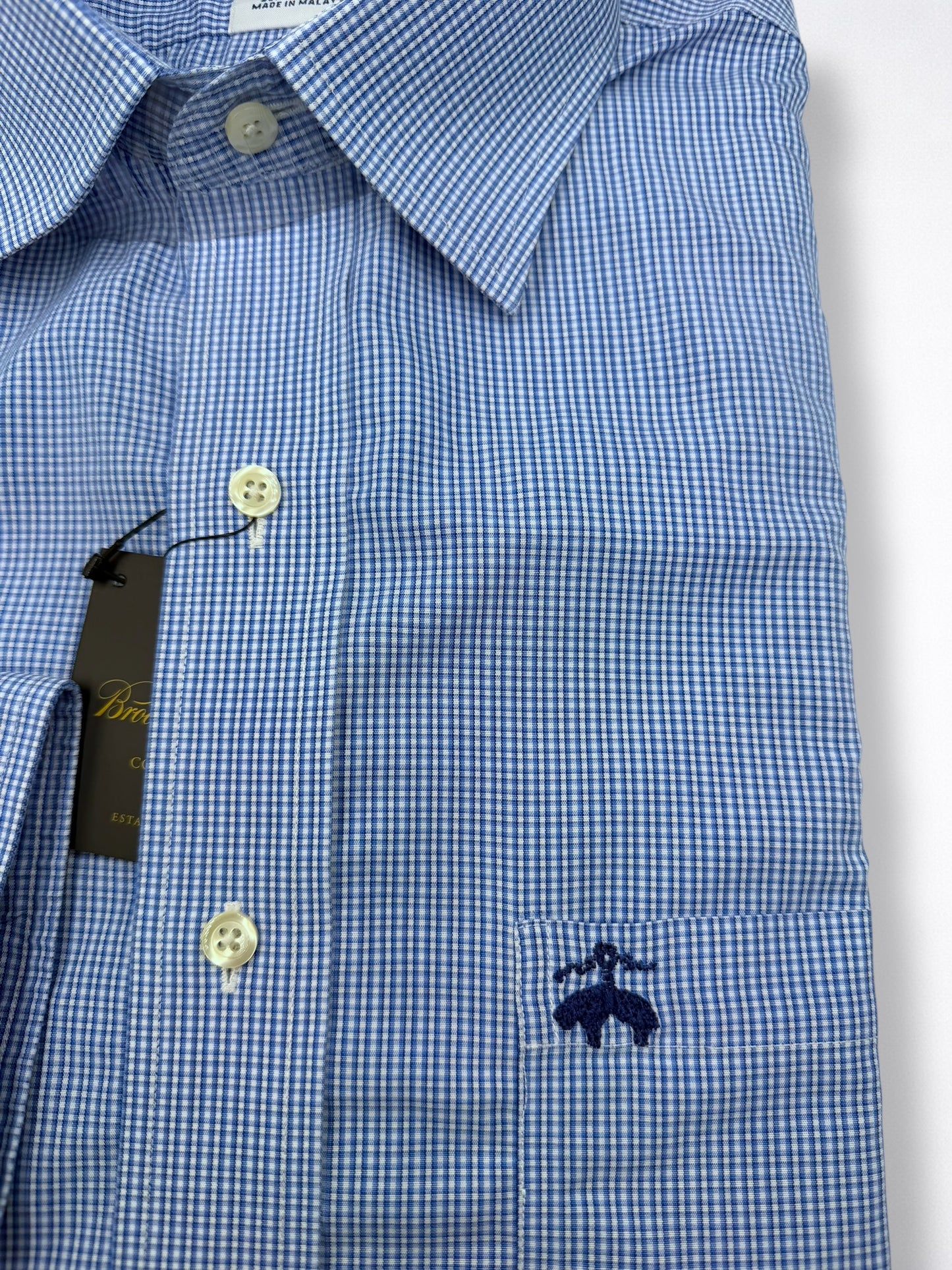 Camisa Brooks Brothers Classic Fit Manga Larga Talla M