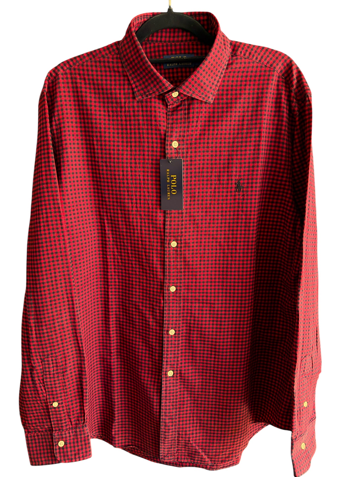 Camisa Polo Ralph Lauren Classic Fit Manga Larga Talla XL