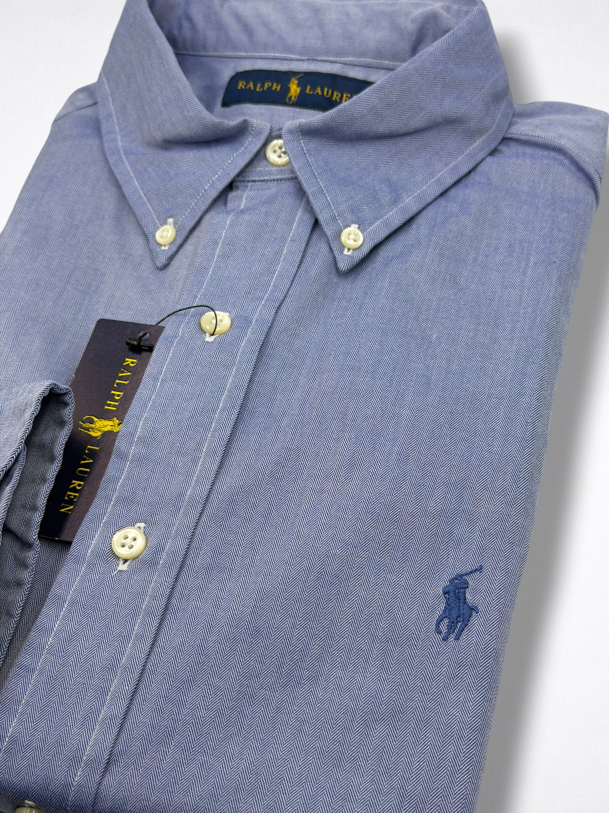 Camisa Polo Ralph Lauren Classic Fit Manga Larga Talla L