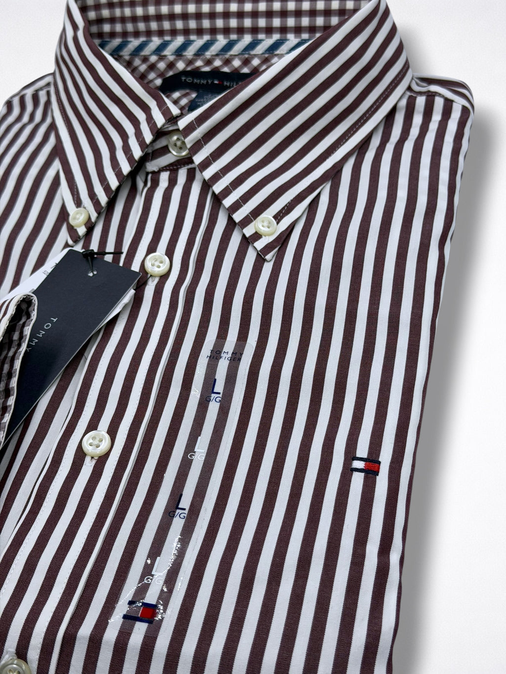 Camisa Tommy Hilfiger Classic Fit Manga Larga Talla L