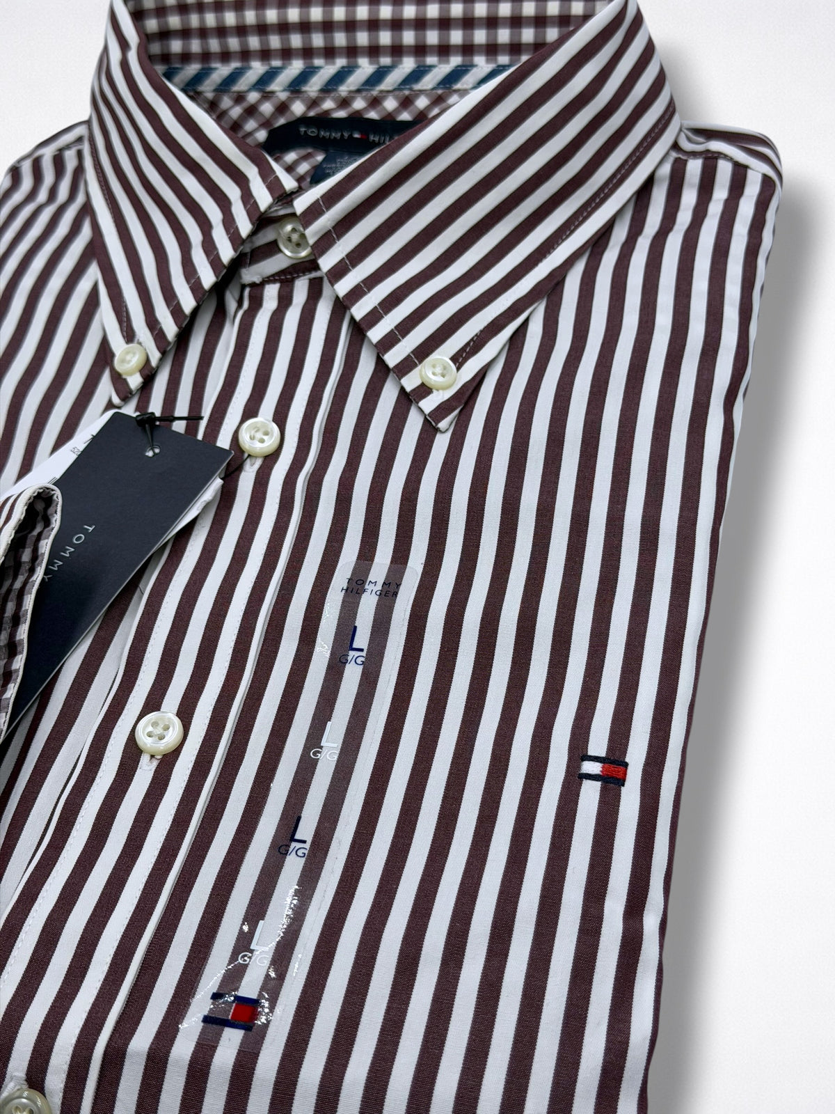 Camisa Tommy Hilfiger Classic Fit Manga Larga Talla L