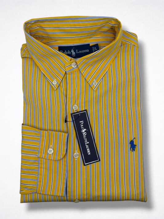 Camisa Polo Ralph Lauren Classic Fit Manga Larga Talla L