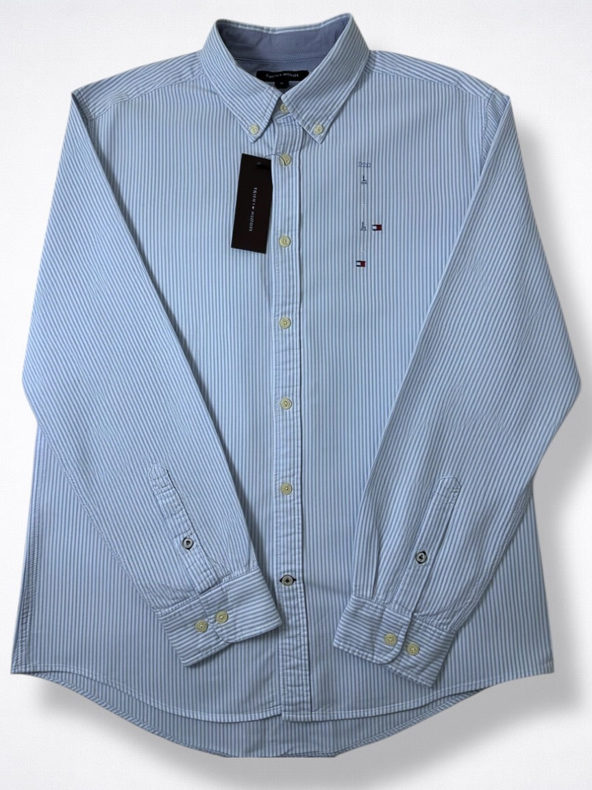 Camisa Tommy Hilfiger Custom Fit Manga Larga Talla L