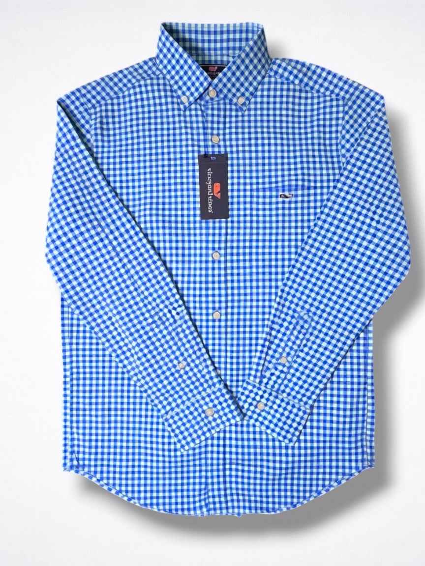 Camisa Vineyard Vines Classic Fit Manga Larga Talla S