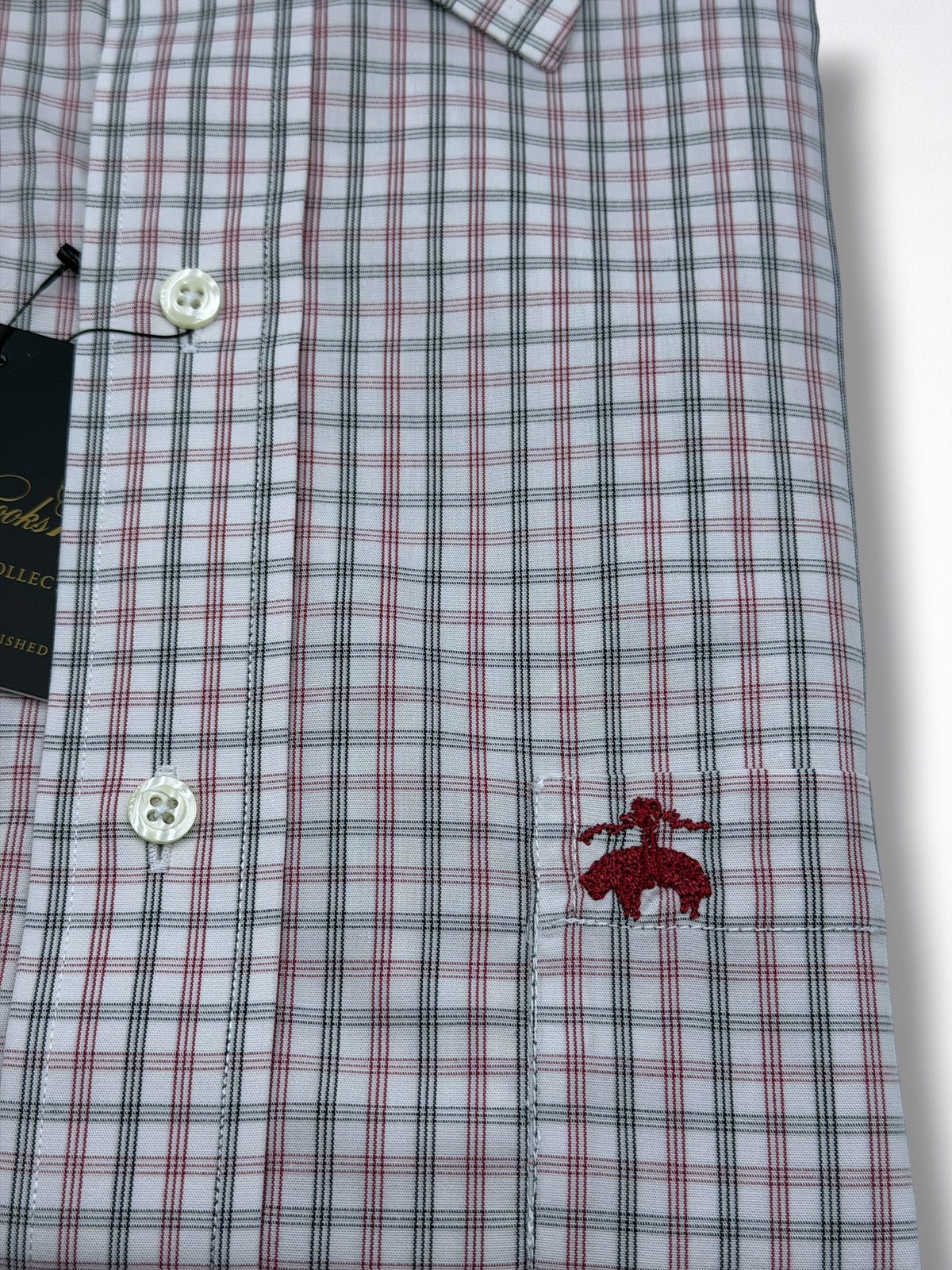 Camisa Brooks Brothers Classic Fit Manga Larga Talla L