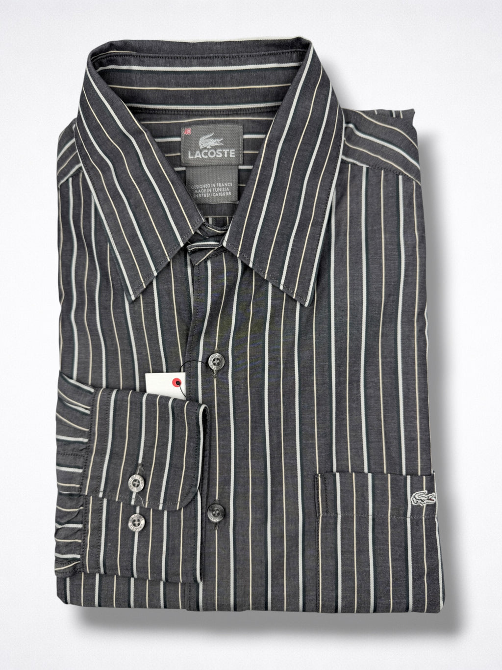 Camisa Lacoste Classic Fit manga larga talla M