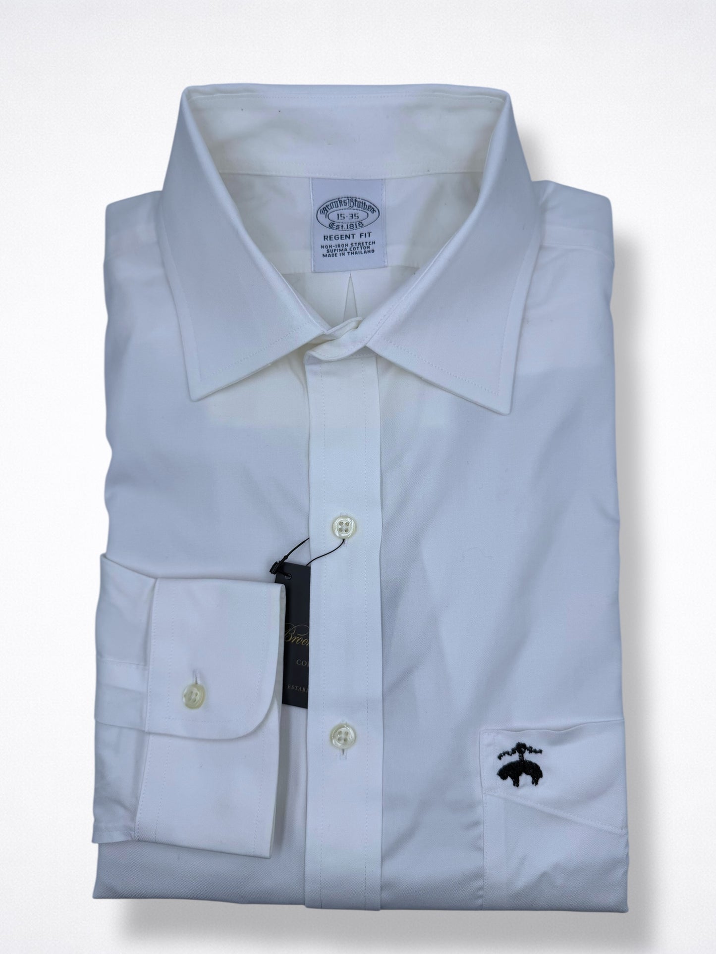 Camisa Brooks Brothers Slim Fit Manga Larga Talla M