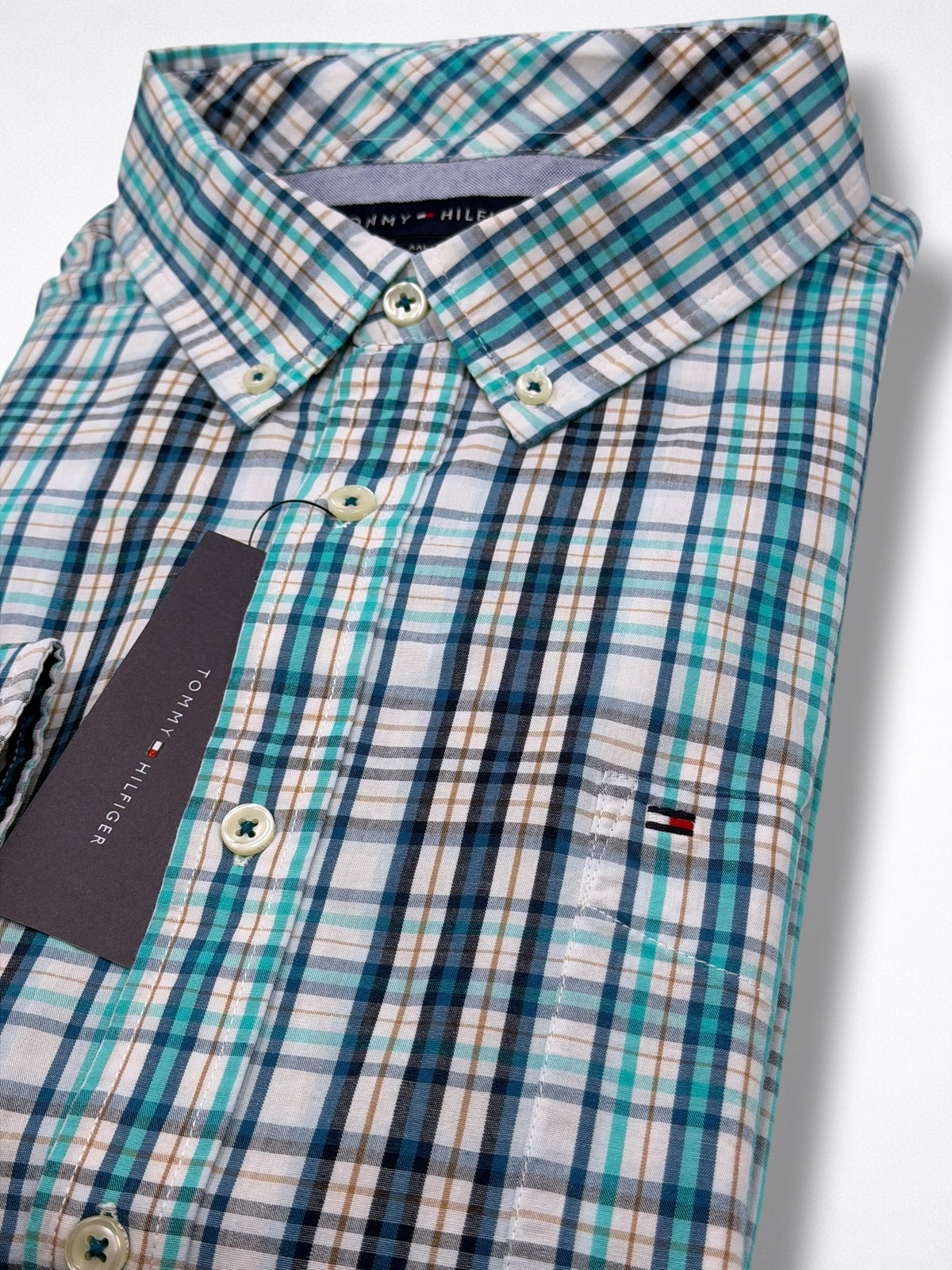 Camisa Tommy Hilfiger Custom Fit Manga Larga Talla XXL