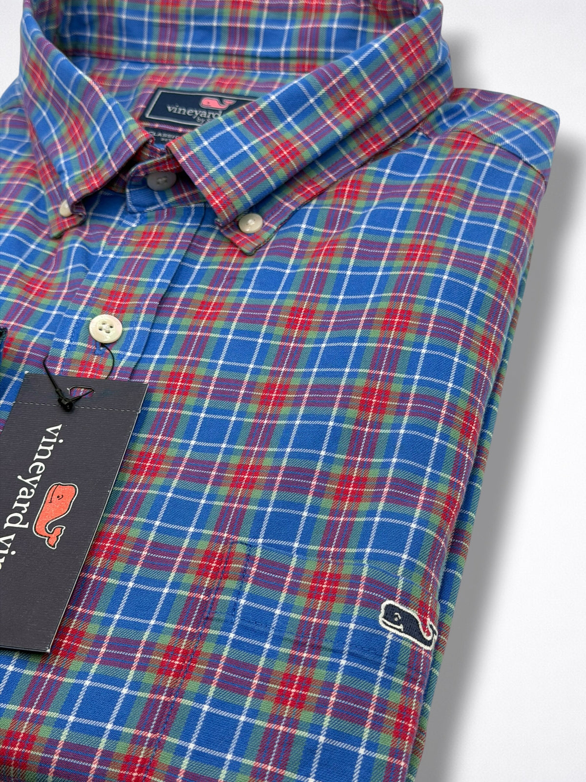 Camisa Vineyard Vines Classic Fit Manga Larga Talla L