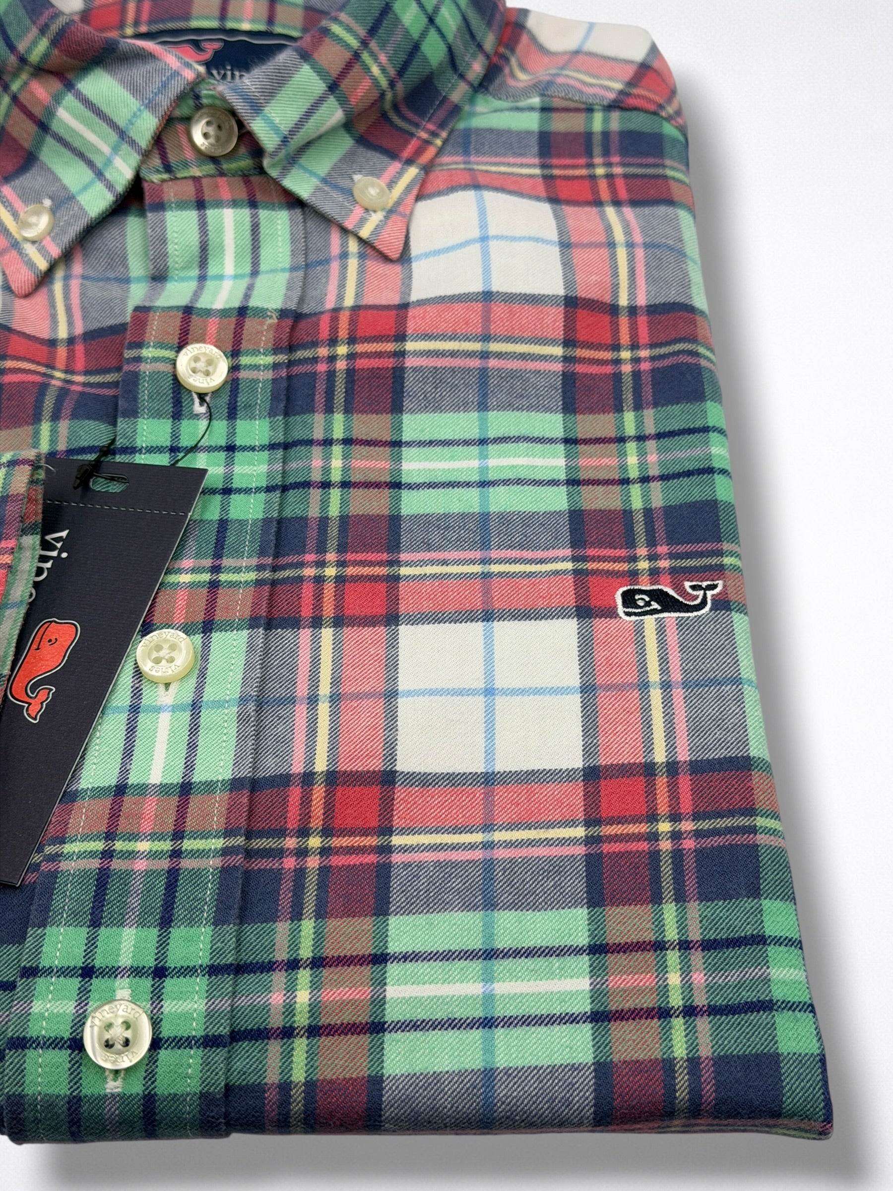 Camisa Vineyard Vines Classic Fit manga larga talla S