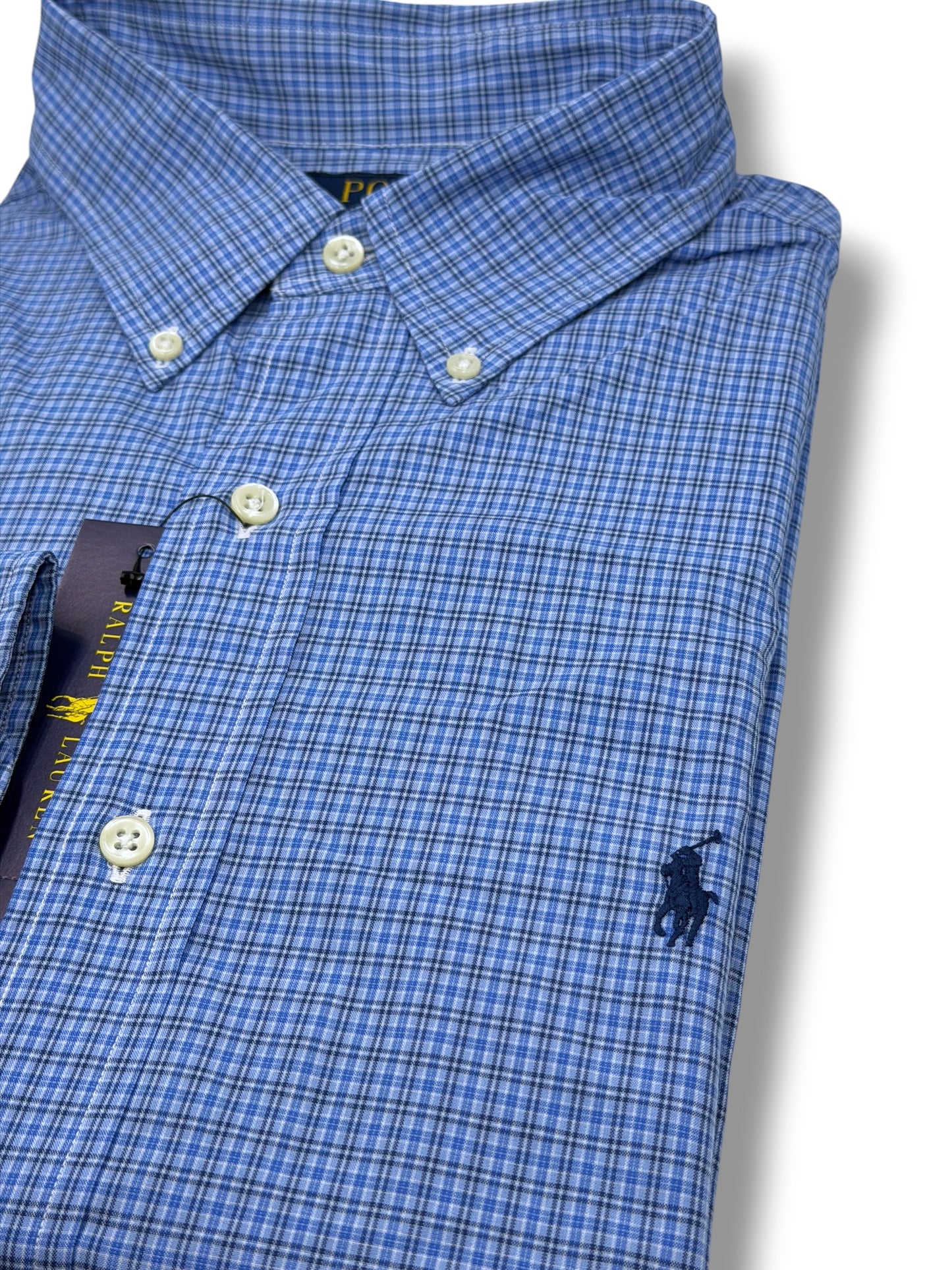 Camisa Polo Ralph Lauren Classic Fit Manga Larga Talla L