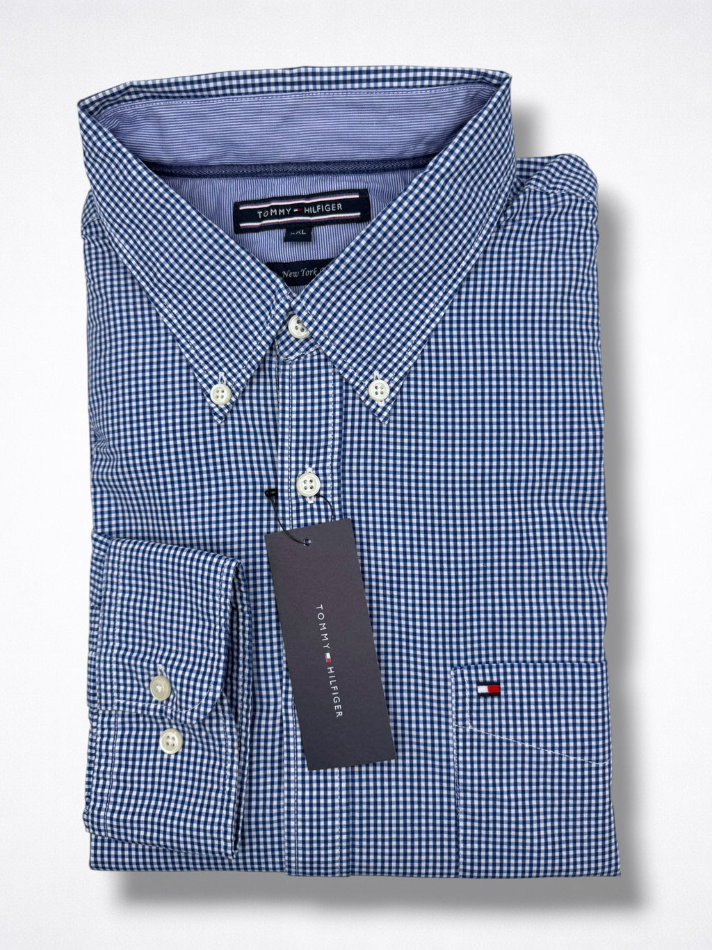 Camisa Tommy Hilfiger Custom Fit Manga Larga Talla XXL