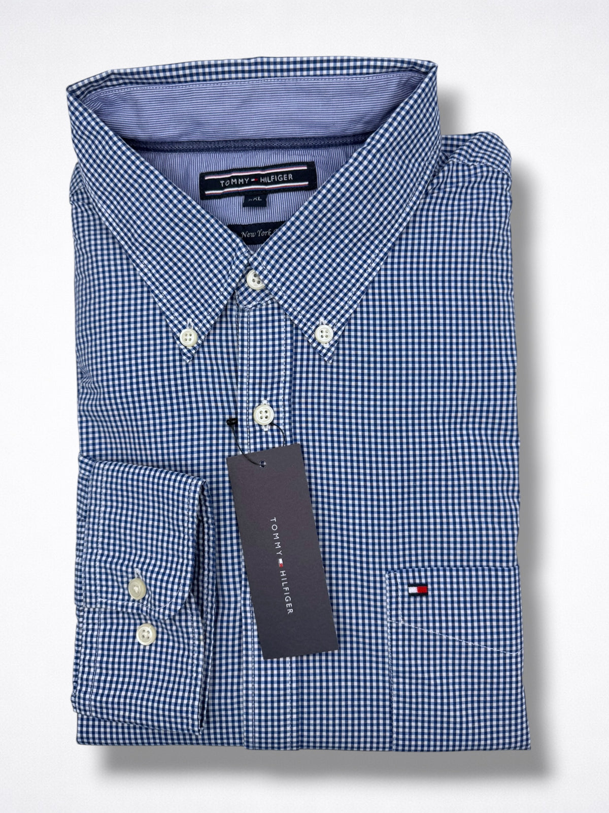 Camisa Tommy Hilfiger Custom Fit Manga Larga Talla XXL