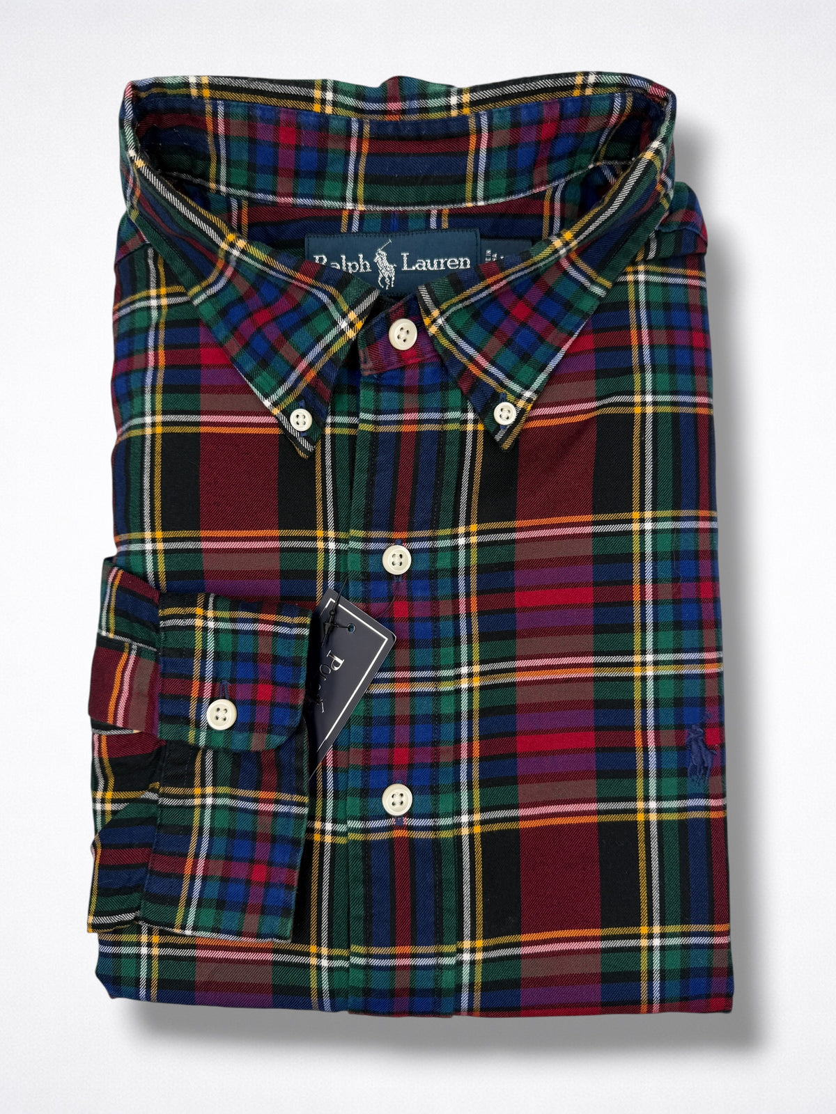 Camisa Polo Ralph Lauren Classic Fit manga larga talla XL
