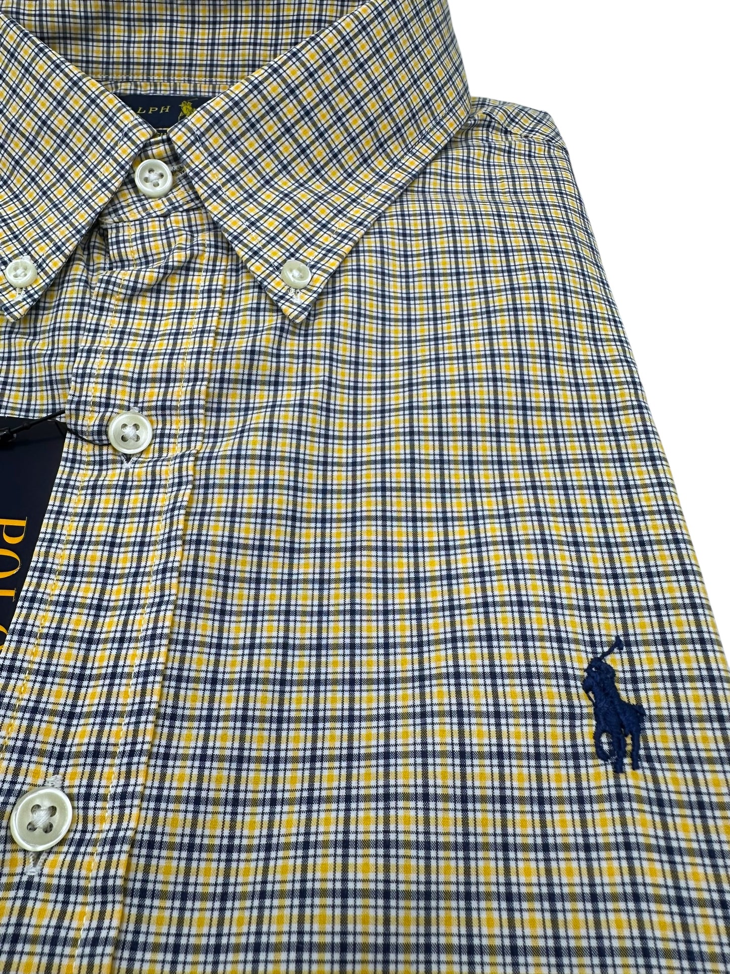 Camisa Polo Ralph Lauren Custom Fit Manga Larga Talla L