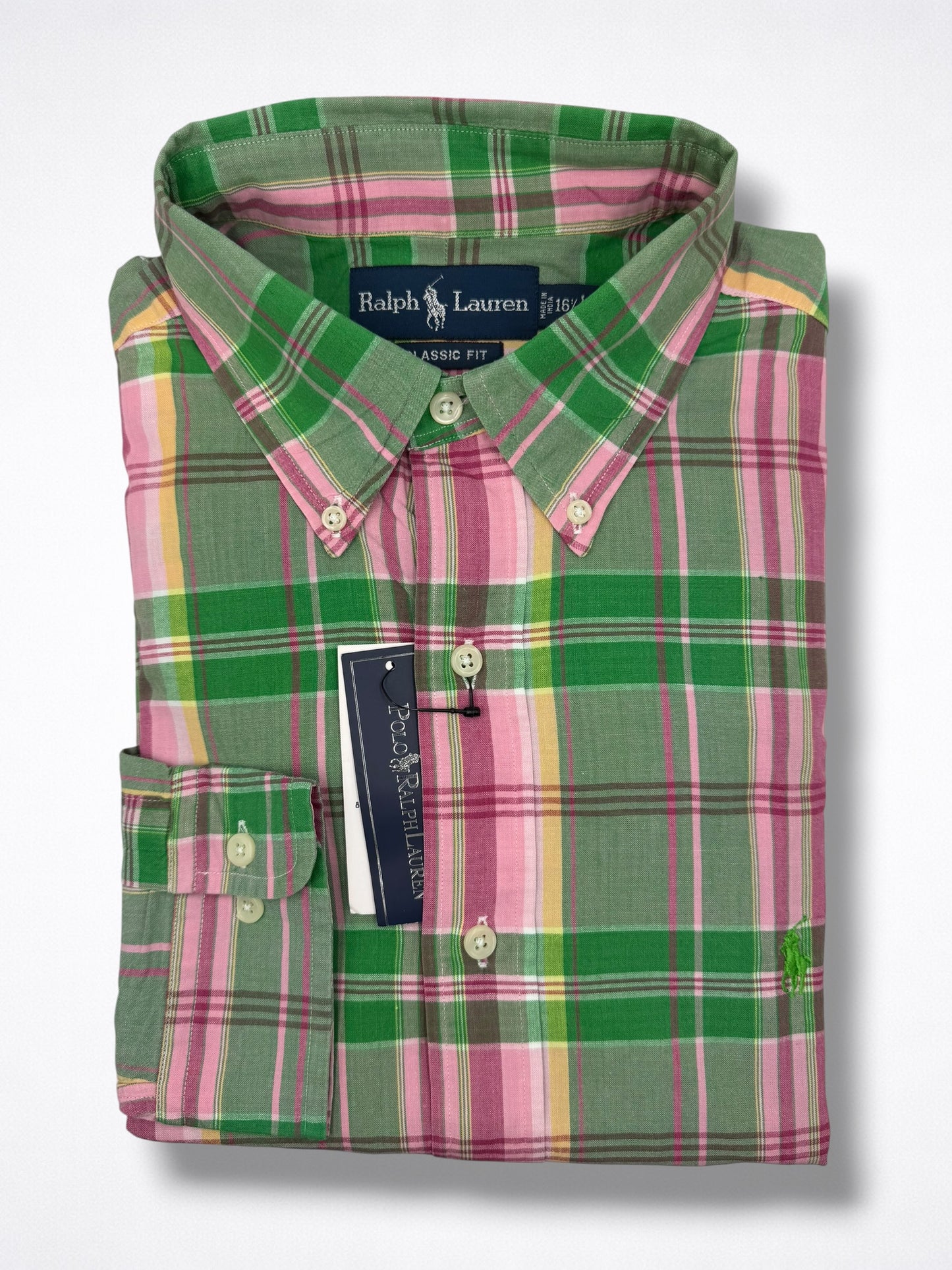 Camisa Polo Ralph Lauren Classic Fit Manga Larga Talla L