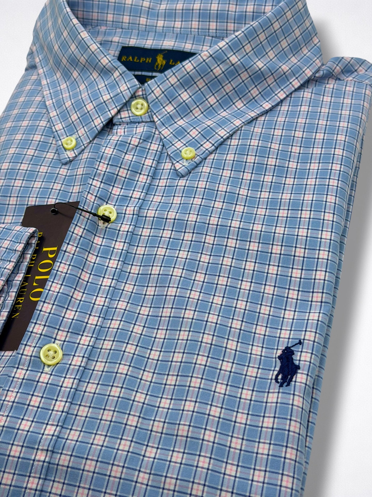 Camisa Polo Ralph Lauren Slim Fit Manga Larga Talla XL