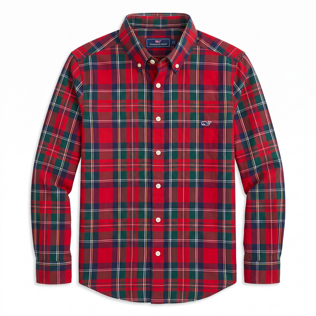 Camisa Vineyard Vines Classic Fit manga larga talla L