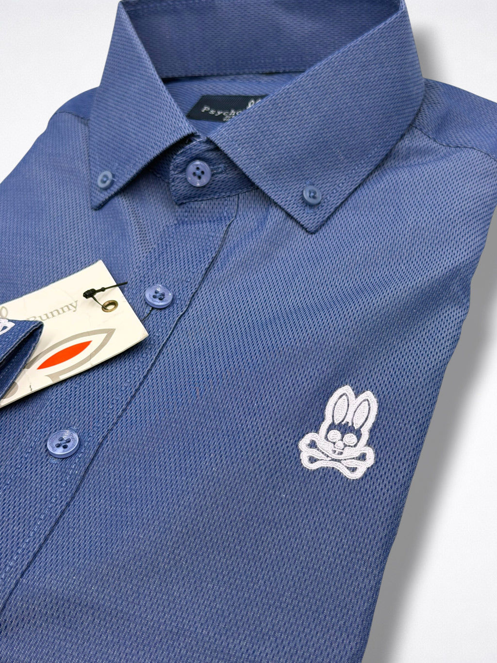 Camisa Psycho Bunny Slim Fit Manga Larga Talla M