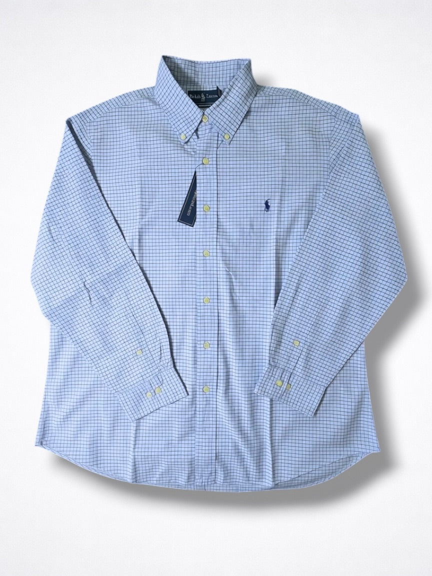 Camisa Polo Ralph Lauren Custom Fit Manga Larga Talla XL