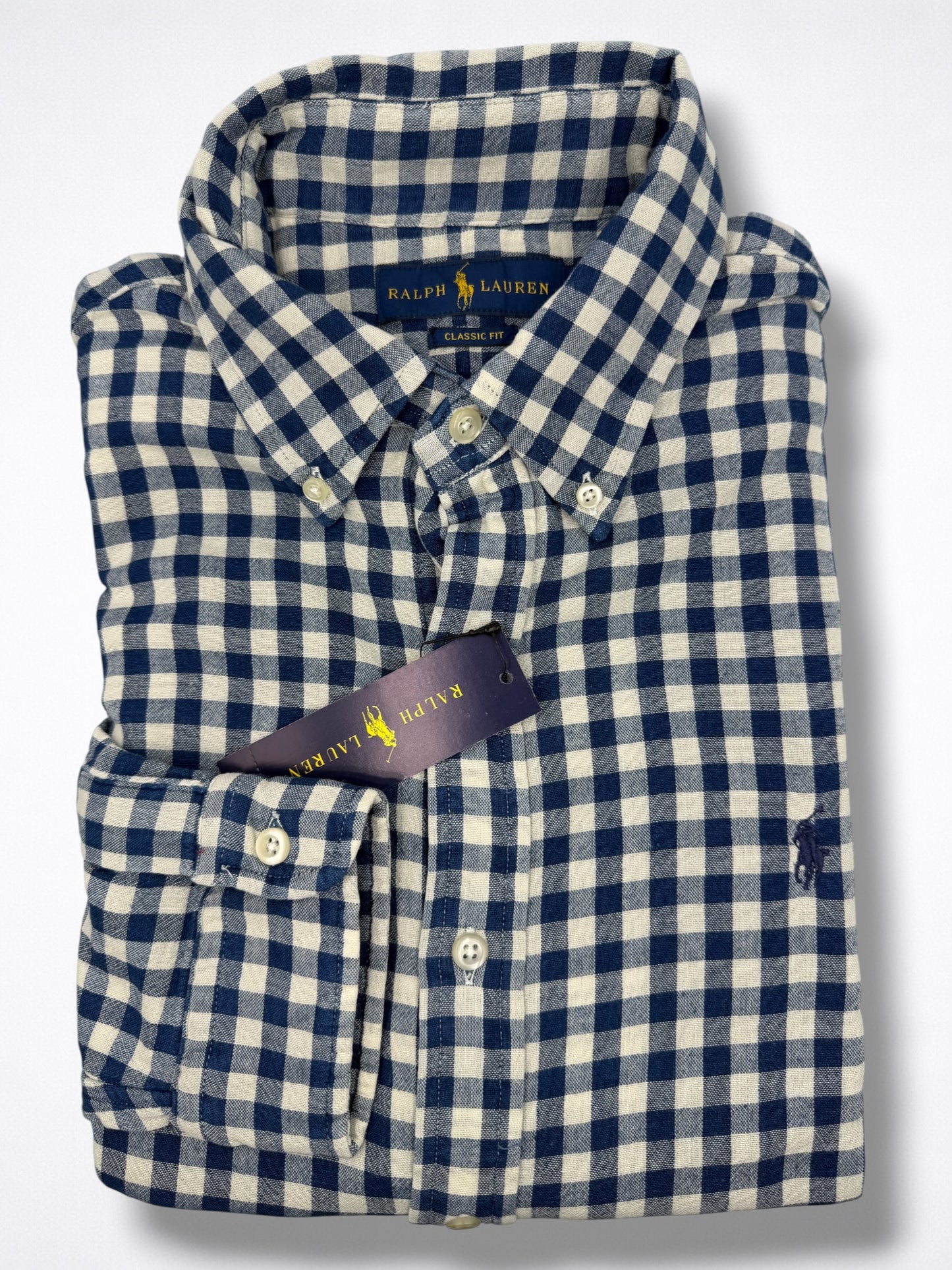 Camisa Polo Ralph Lauren Slim Fit Manga Larga Talla M