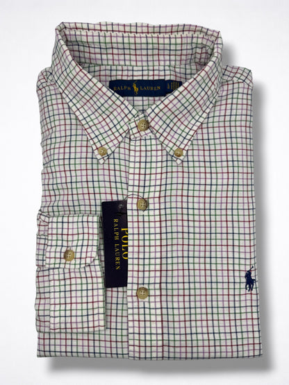 Camisa Polo Ralph Lauren Classic Fit Manga Larga Talla L