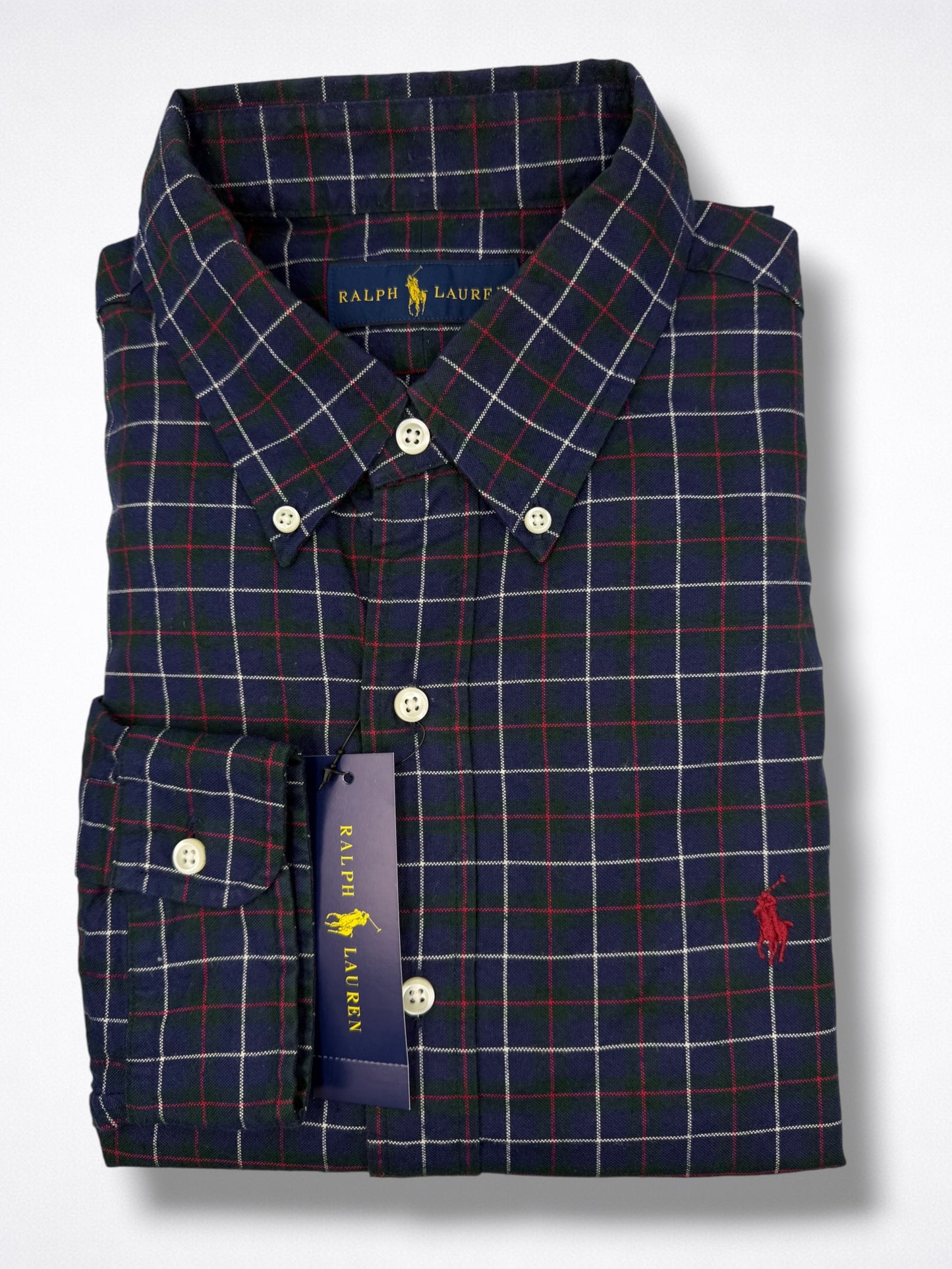 Camisa Polo Ralph Lauren Classic Fit Manga Larga Talla L