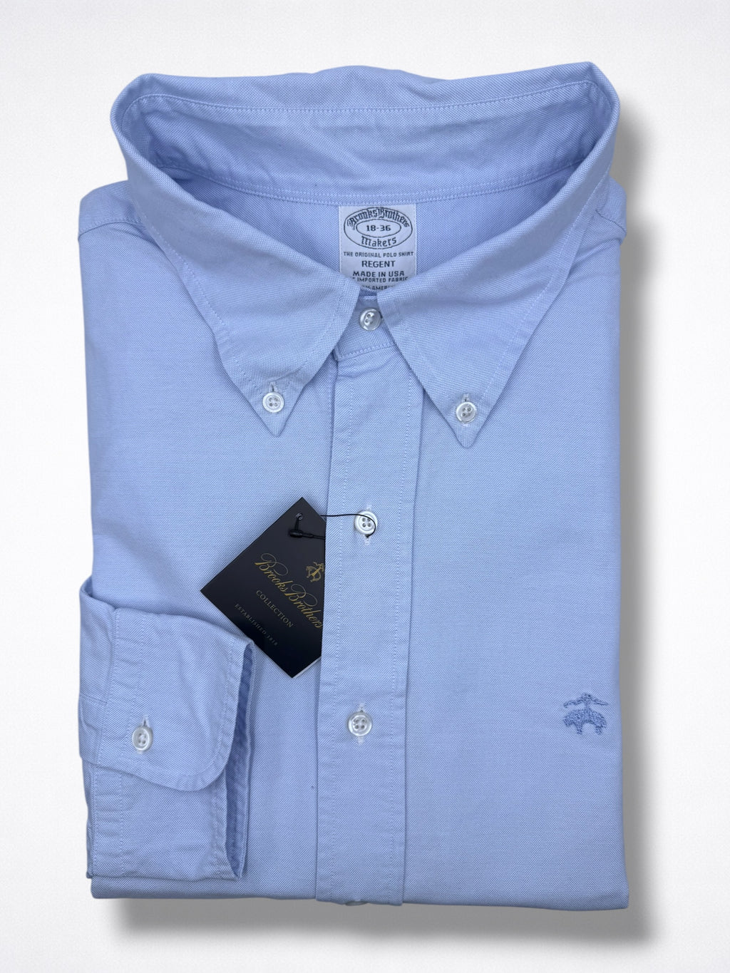 Camisa Brooks Brothers Classic Fit Manga Larga Talla XXL