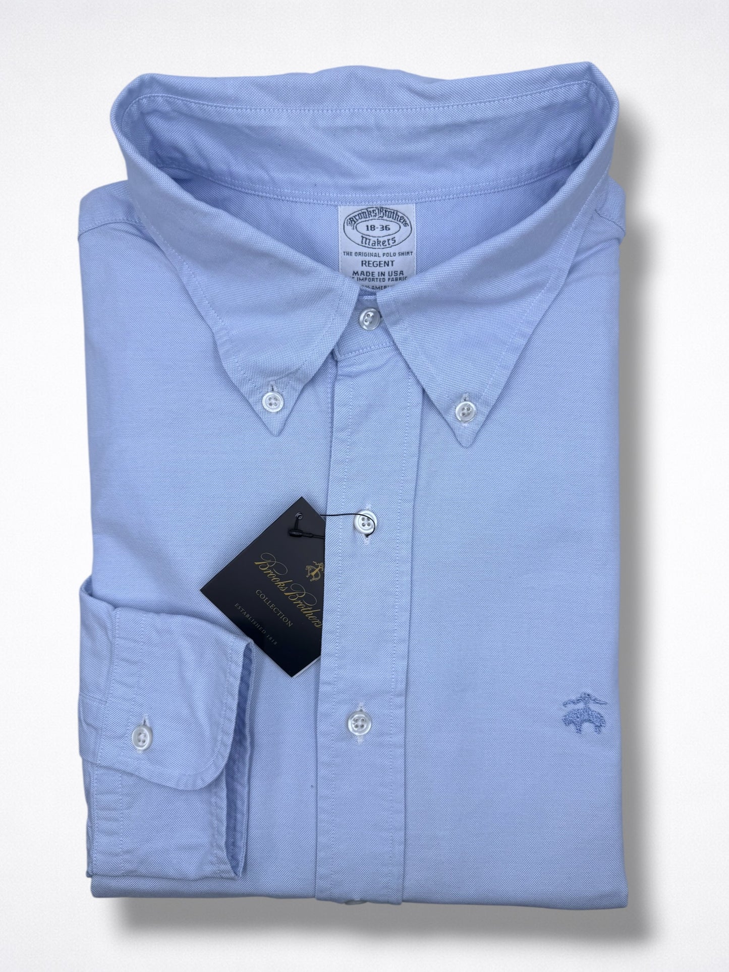 Camisa Brooks Brothers Classic Fit Manga Larga Talla XXL