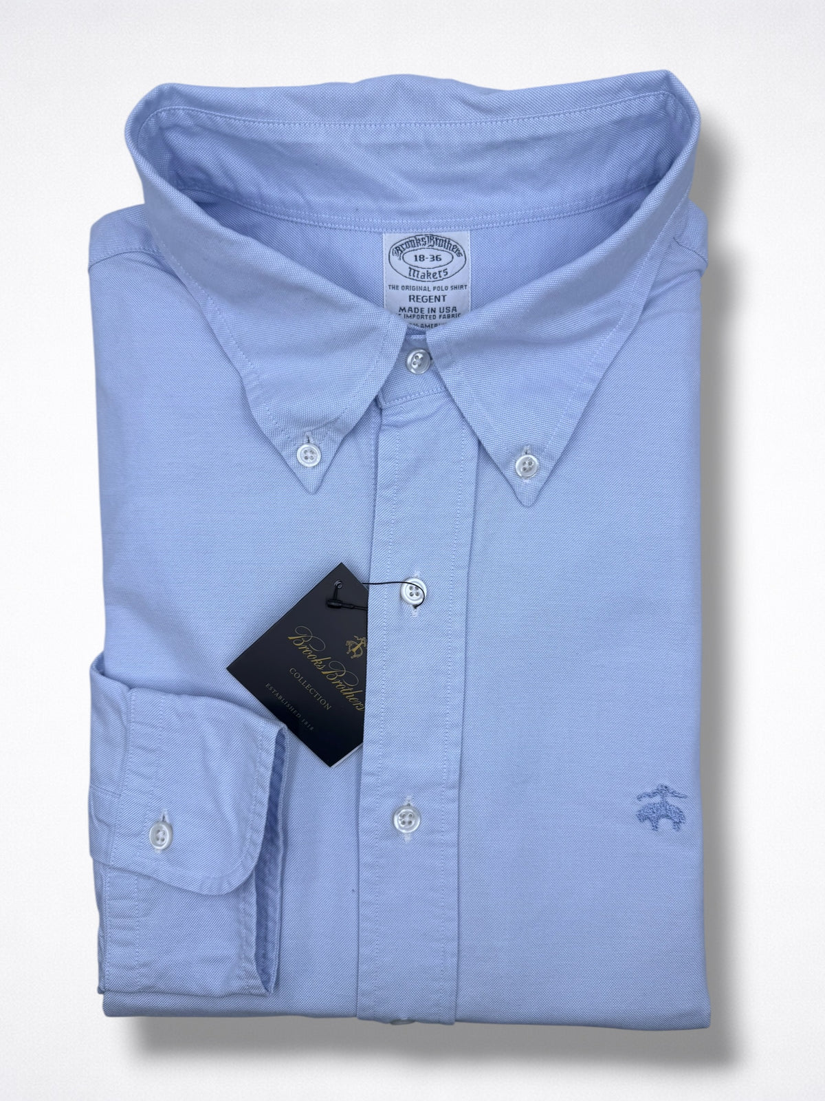 Camisa Brooks Brothers Classic Fit Manga Larga Talla XXL
