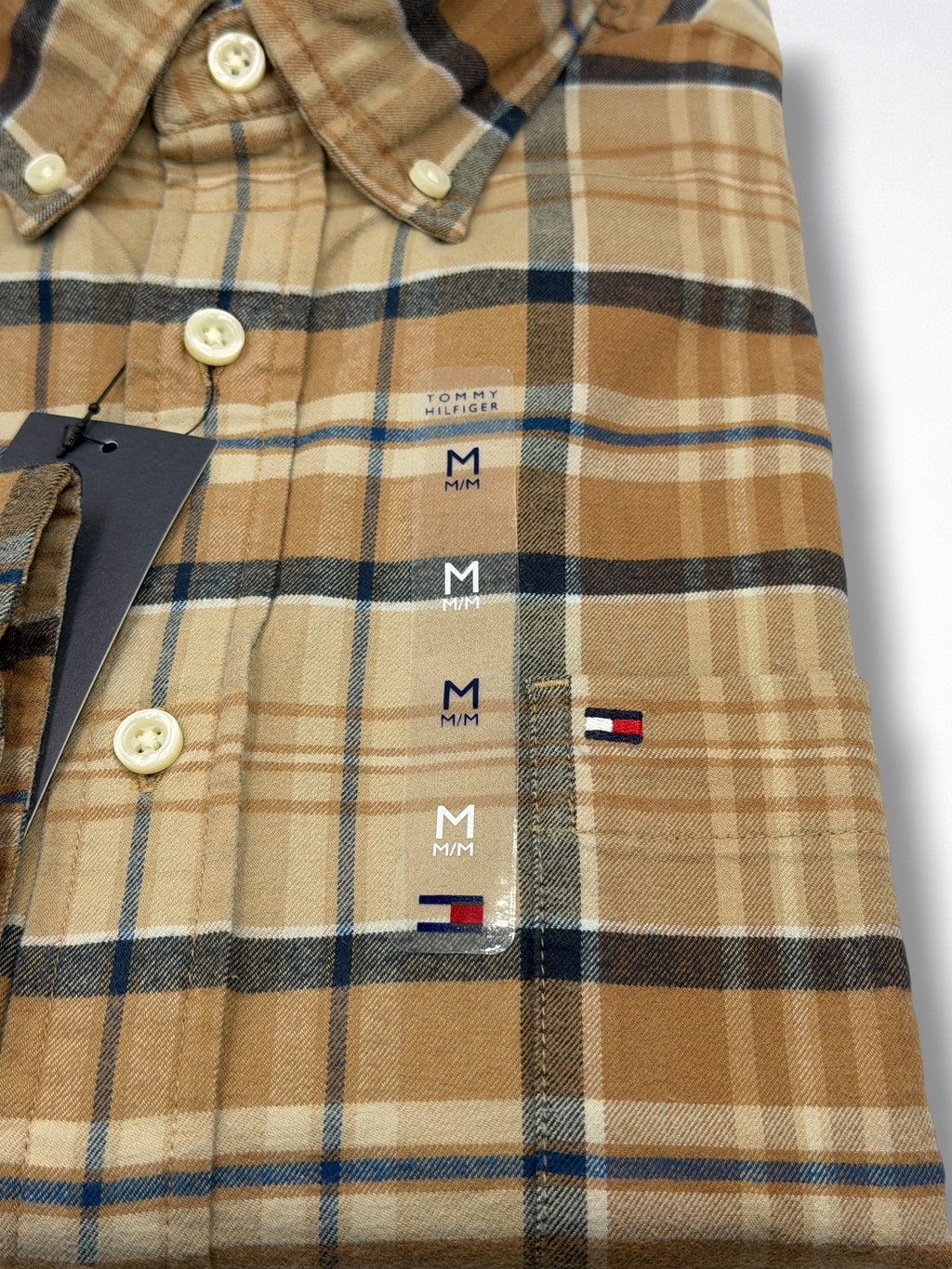 Camisa Tommy Hilfiger Classic Fit manga larga talla M