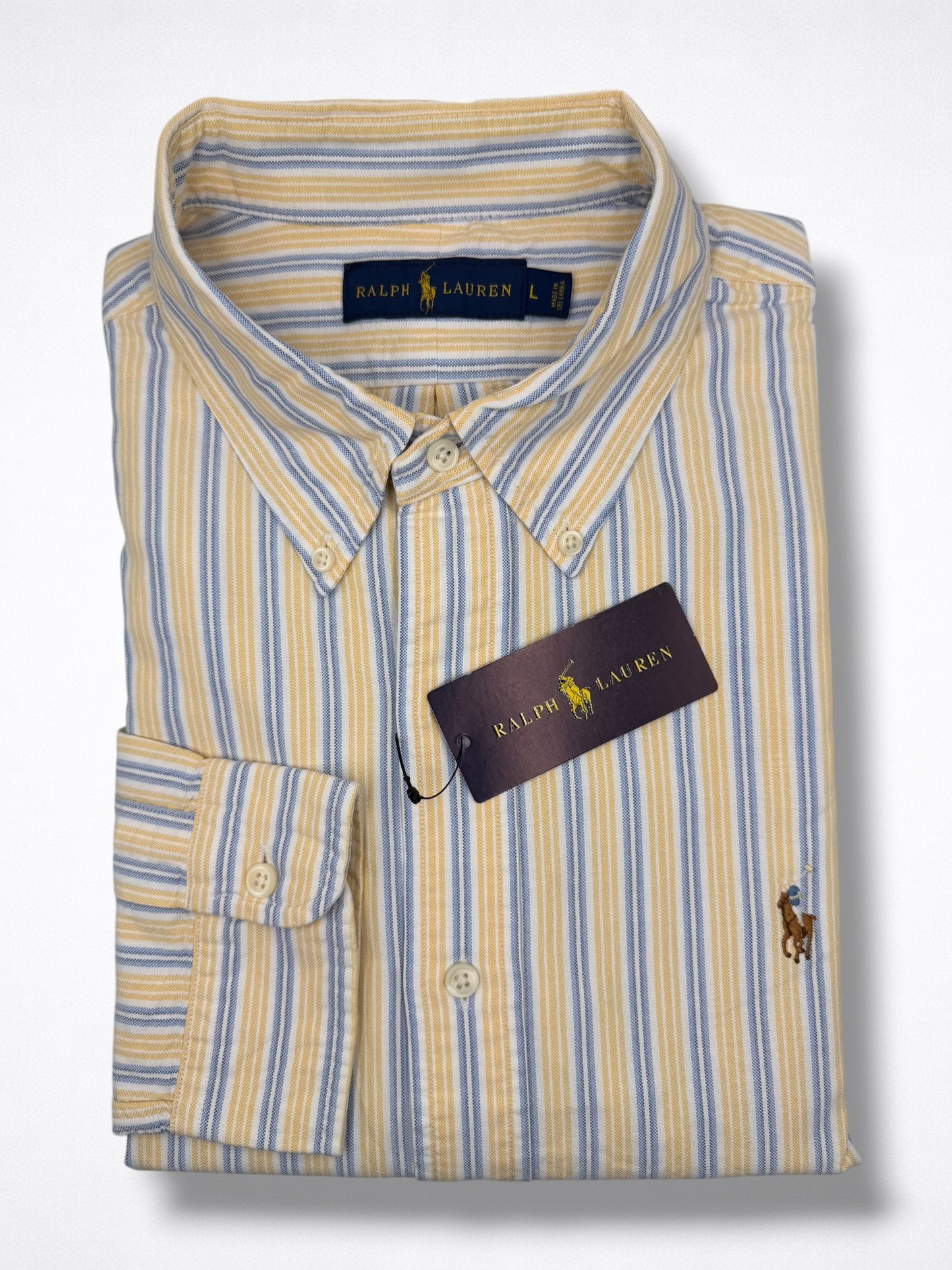 Camisa Polo Ralph Lauren Classic Fit Manga Larga Talla L
