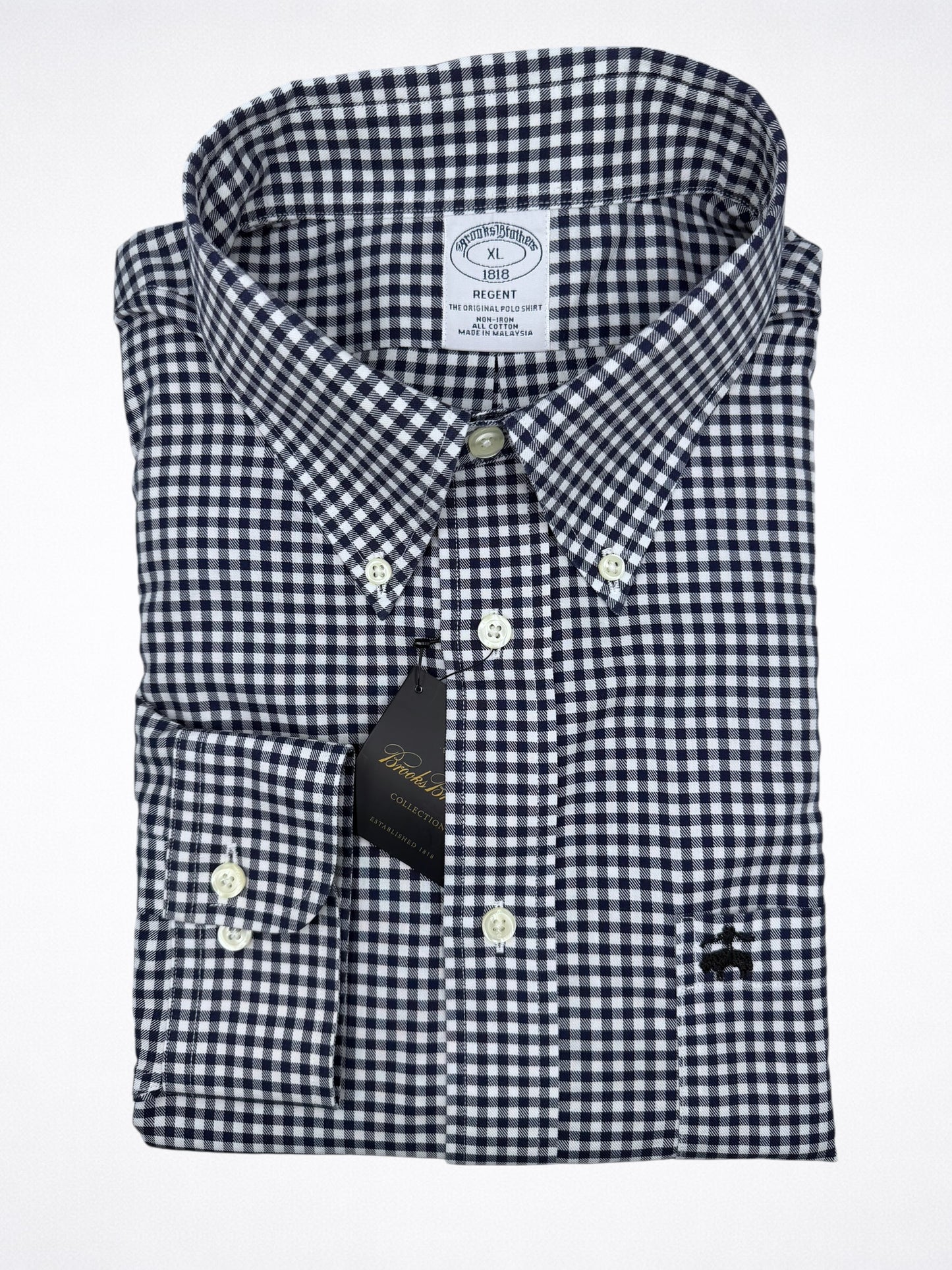 Camisa Brooks Brothers Classic Fit Manga Larga Talla XL