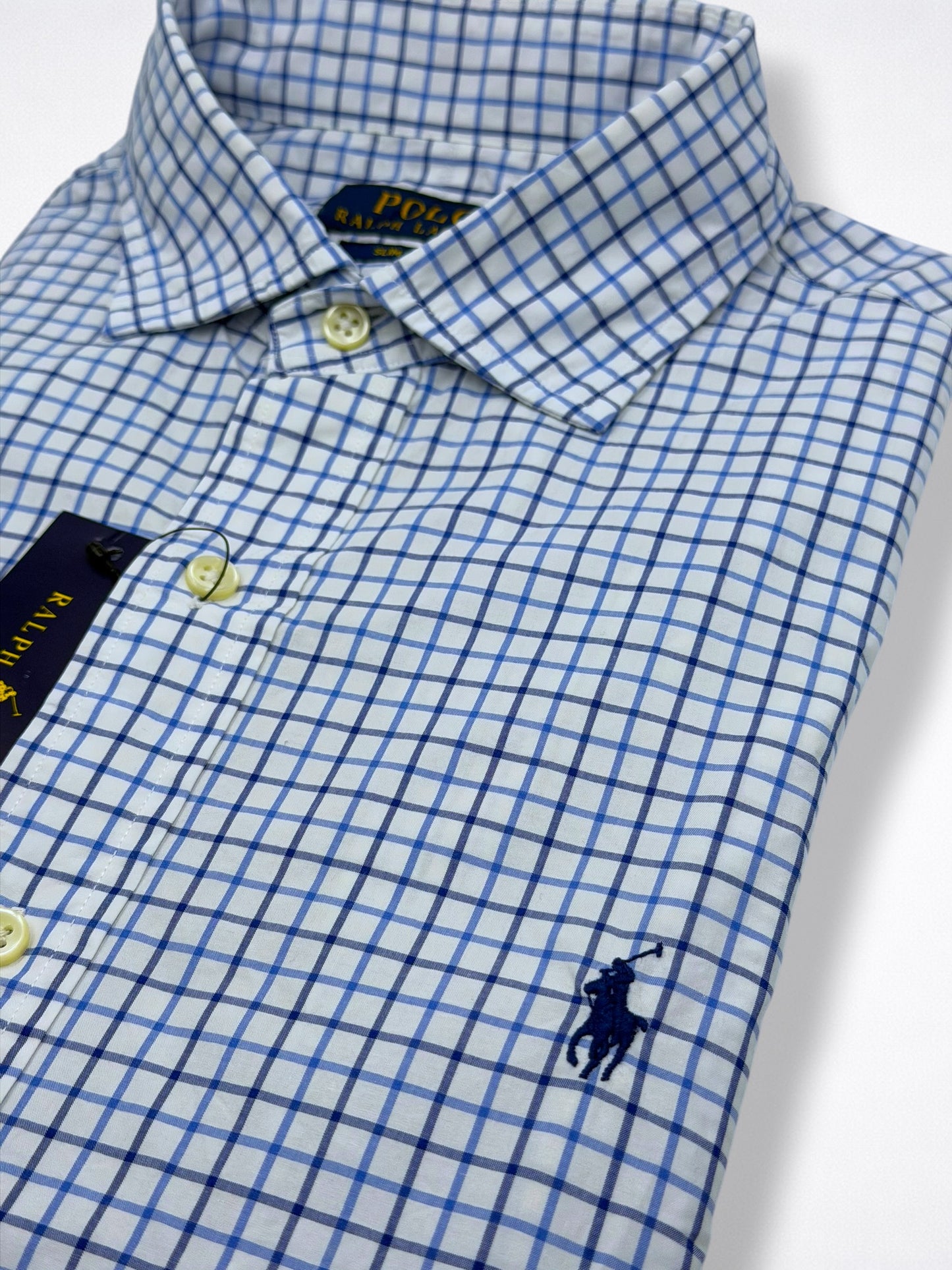 Camisa Polo Ralph Lauren Slim Fit Manga Larga Talla M