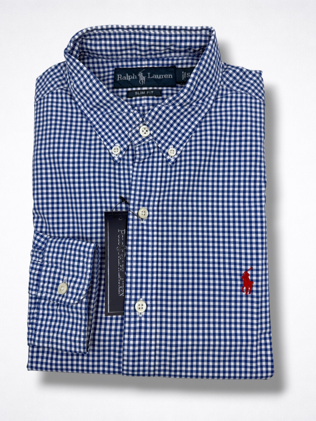 Camisa Polo Ralph Lauren Slim Fit manga larga talla S
