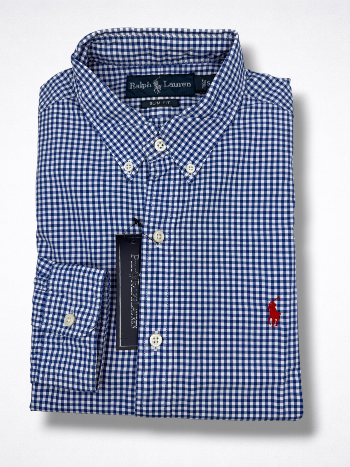 Camisa Polo Ralph Lauren Slim Fit manga larga talla S