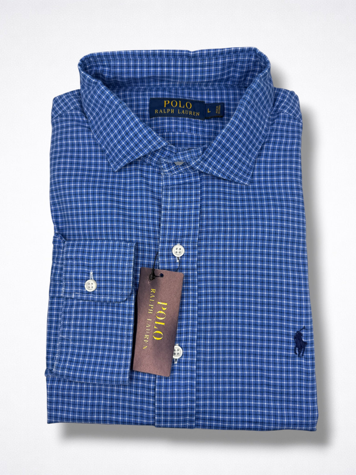 Camisa Polo Ralph Lauren Classic Fit manga larga talla L