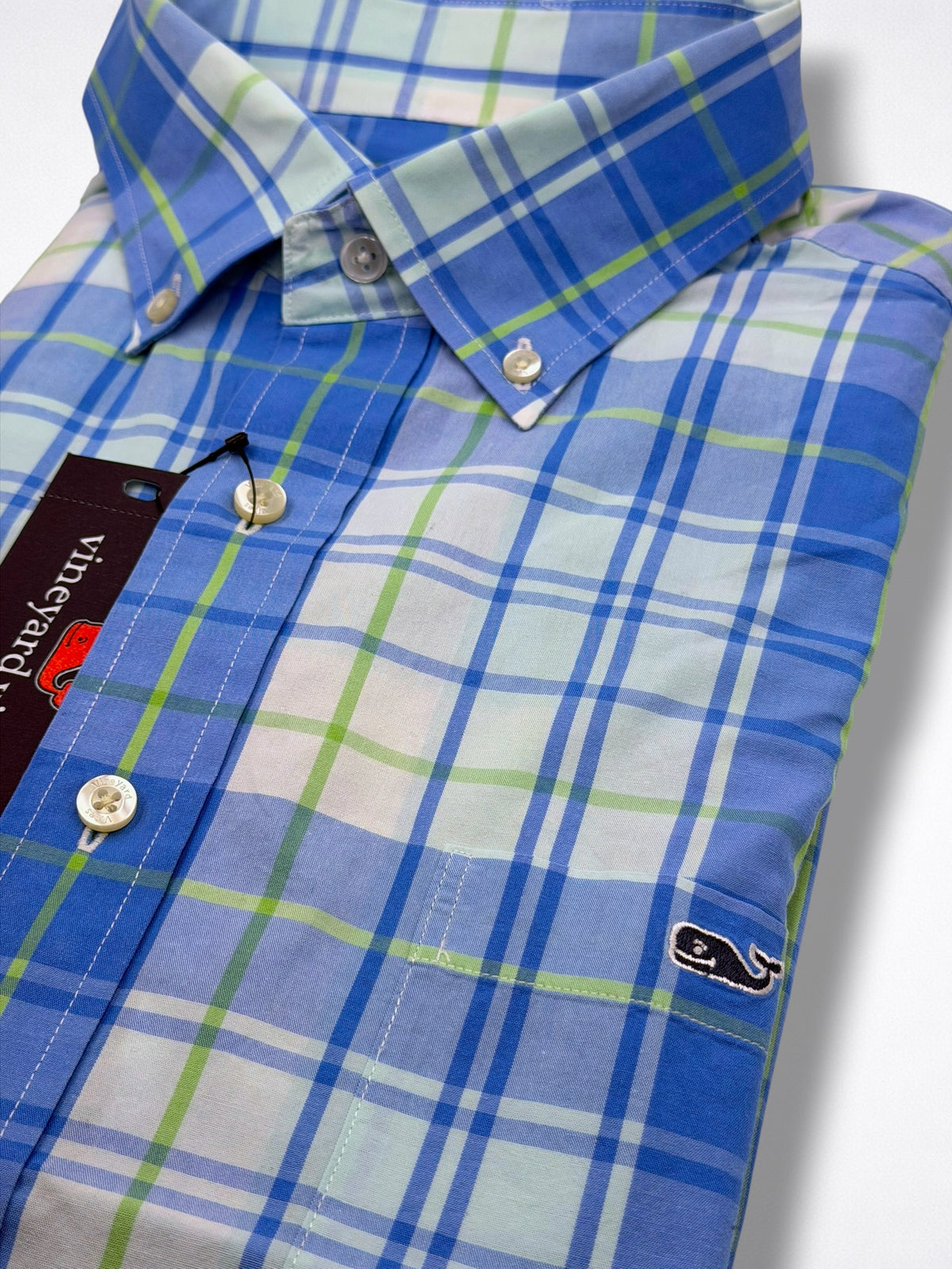 Camisa Vineyard Vines Classic Fit Manga Corta Talla XL