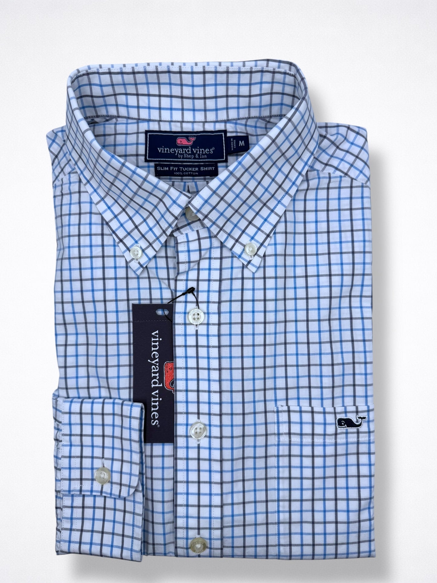 Camisa Vineyard Vines Classic Fit Manga Larga Talla M