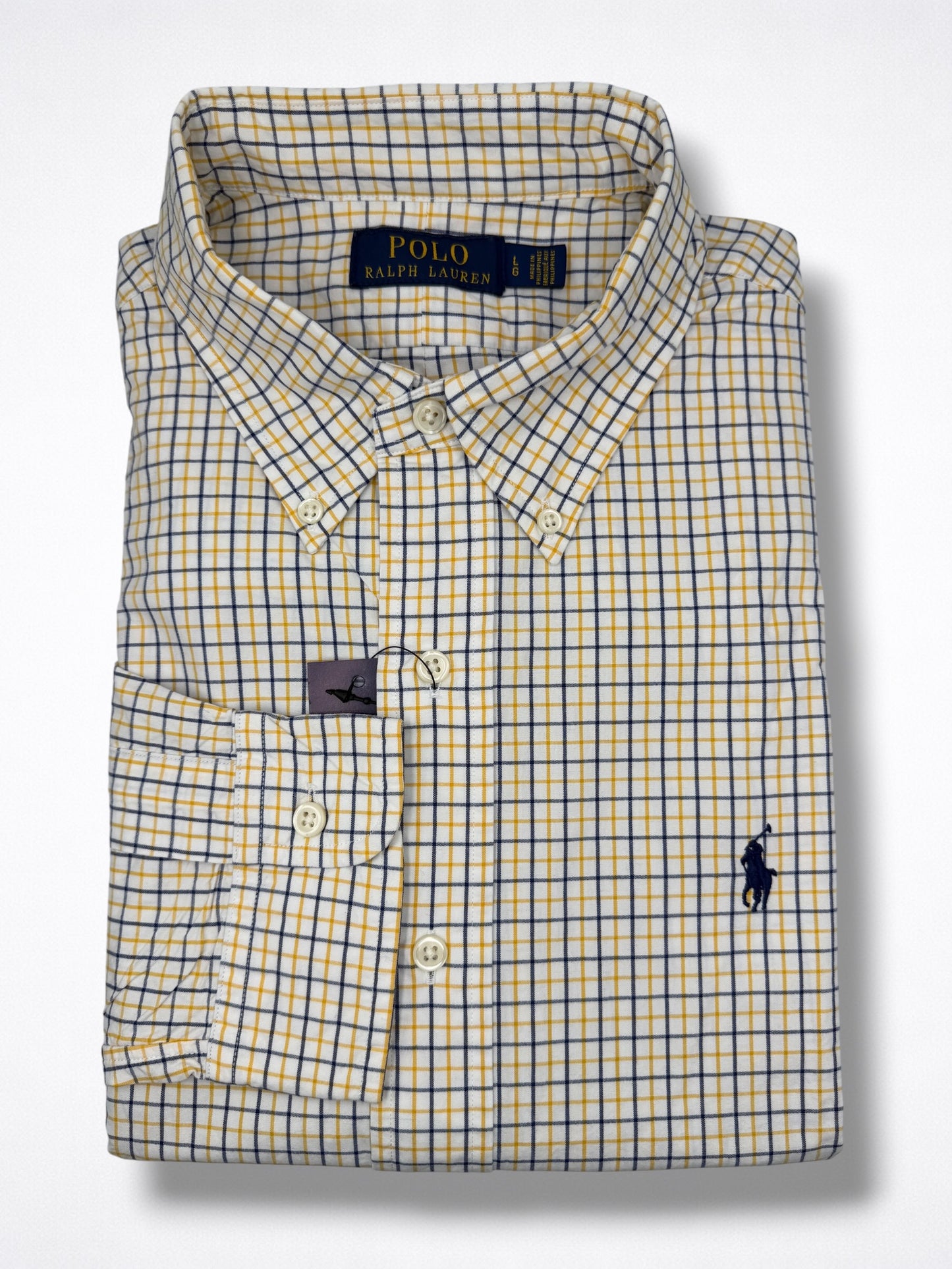 Camisa Polo Ralph Lauren Classic Fit Manga Larga Talla L