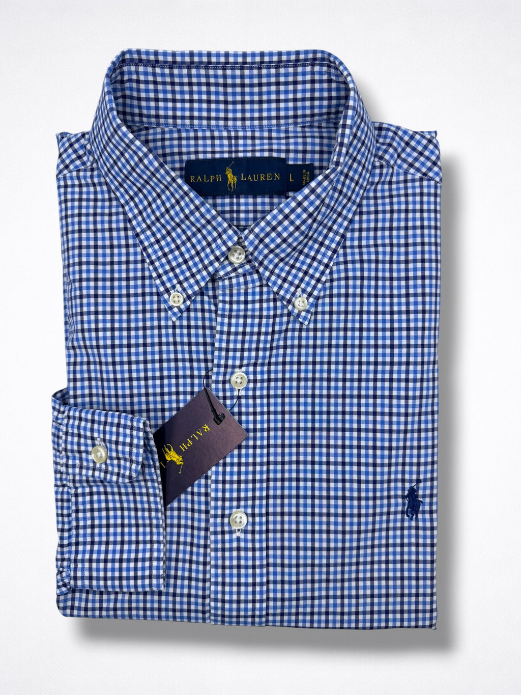 Camisa Polo Ralph Lauren Classic Fit Manga Larga Talla L